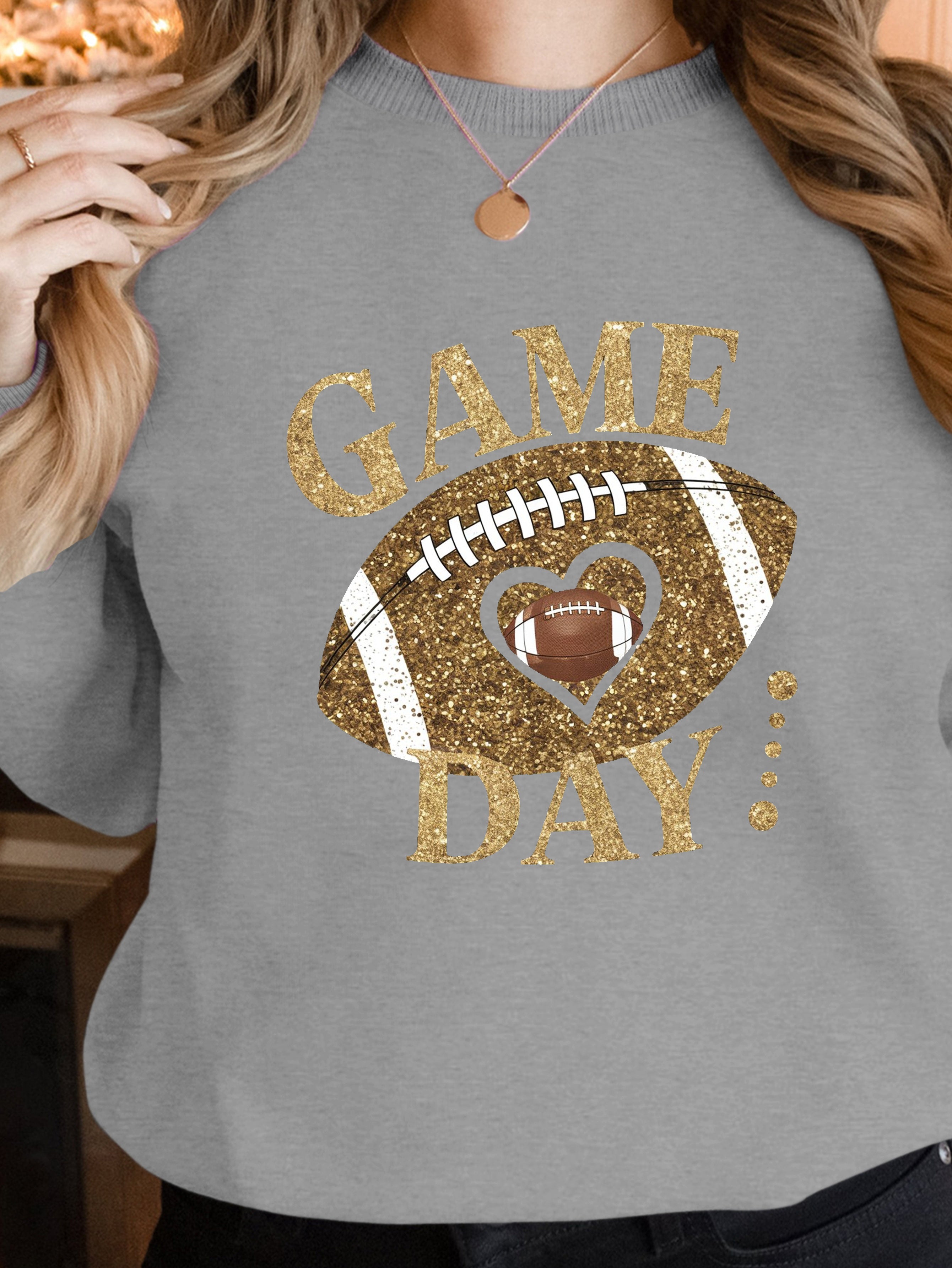 GAME DAY with football women's sweatshirts