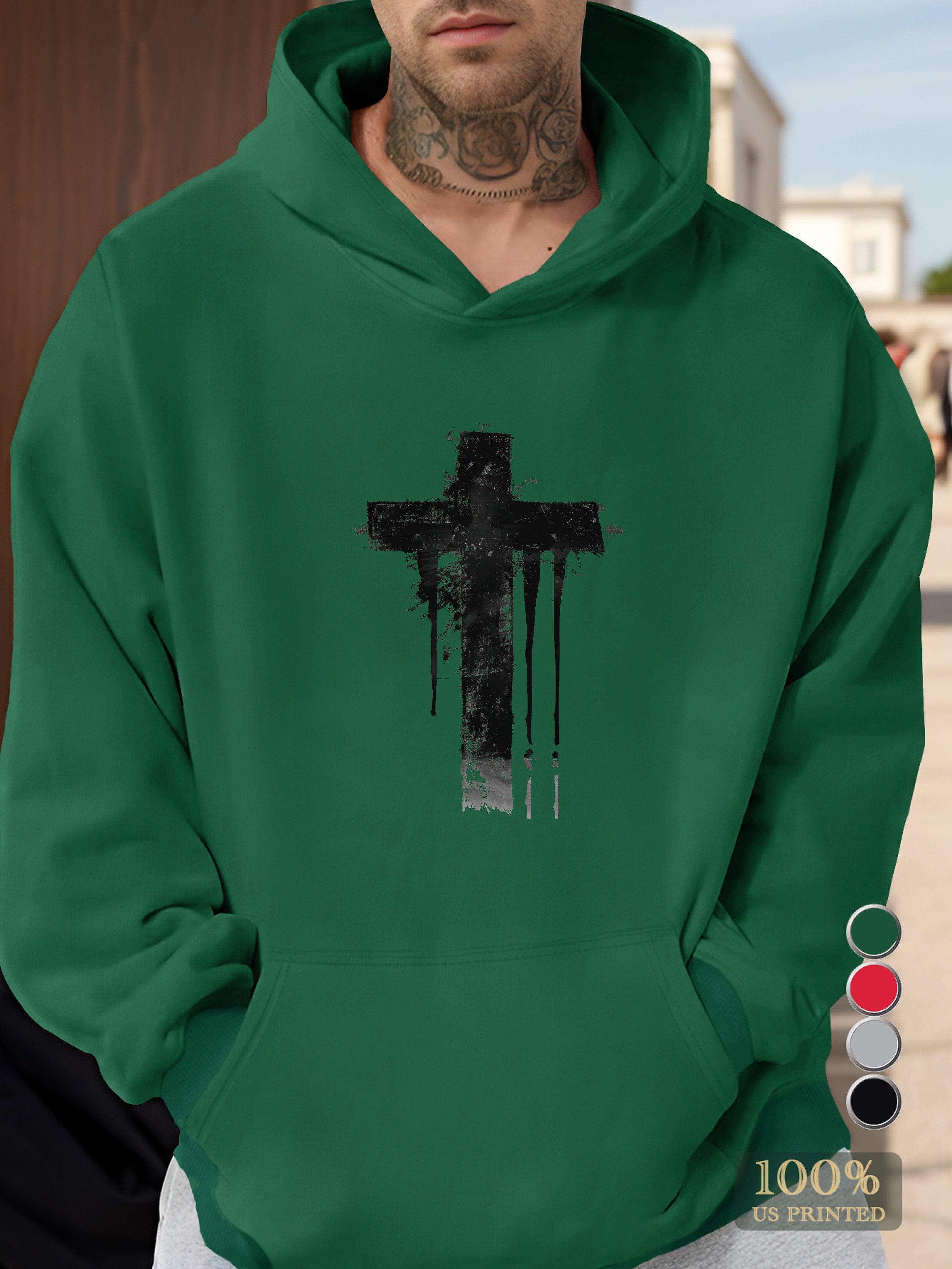 Cross Men's hooded sweatshirt