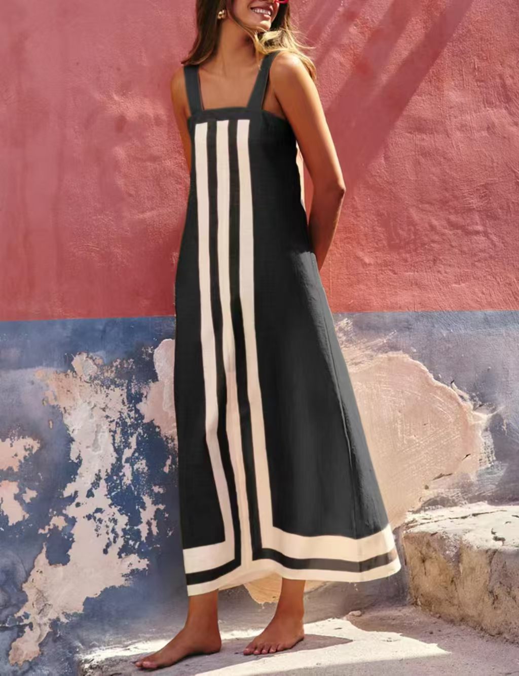 Fab Colorblock Vacation Dress