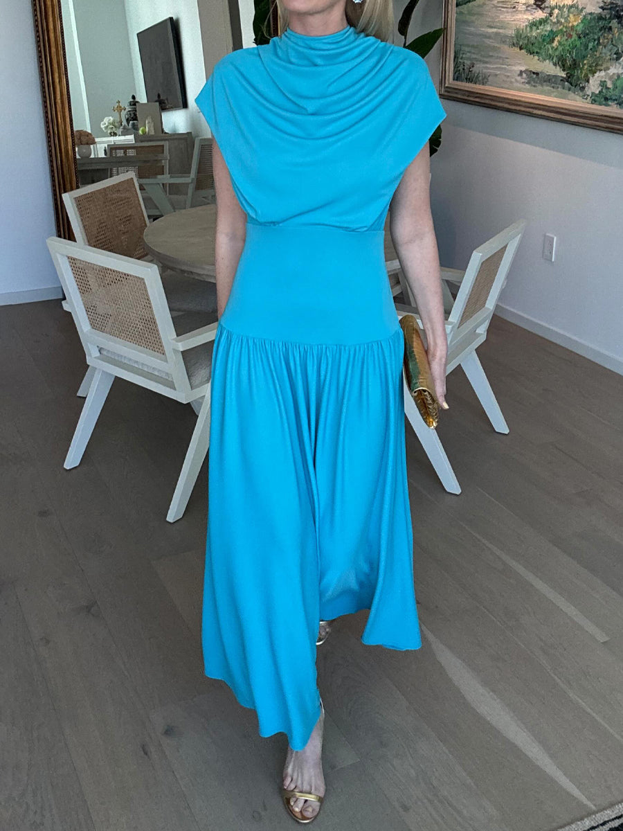 Draped Stretch-jersey Maxi Dress