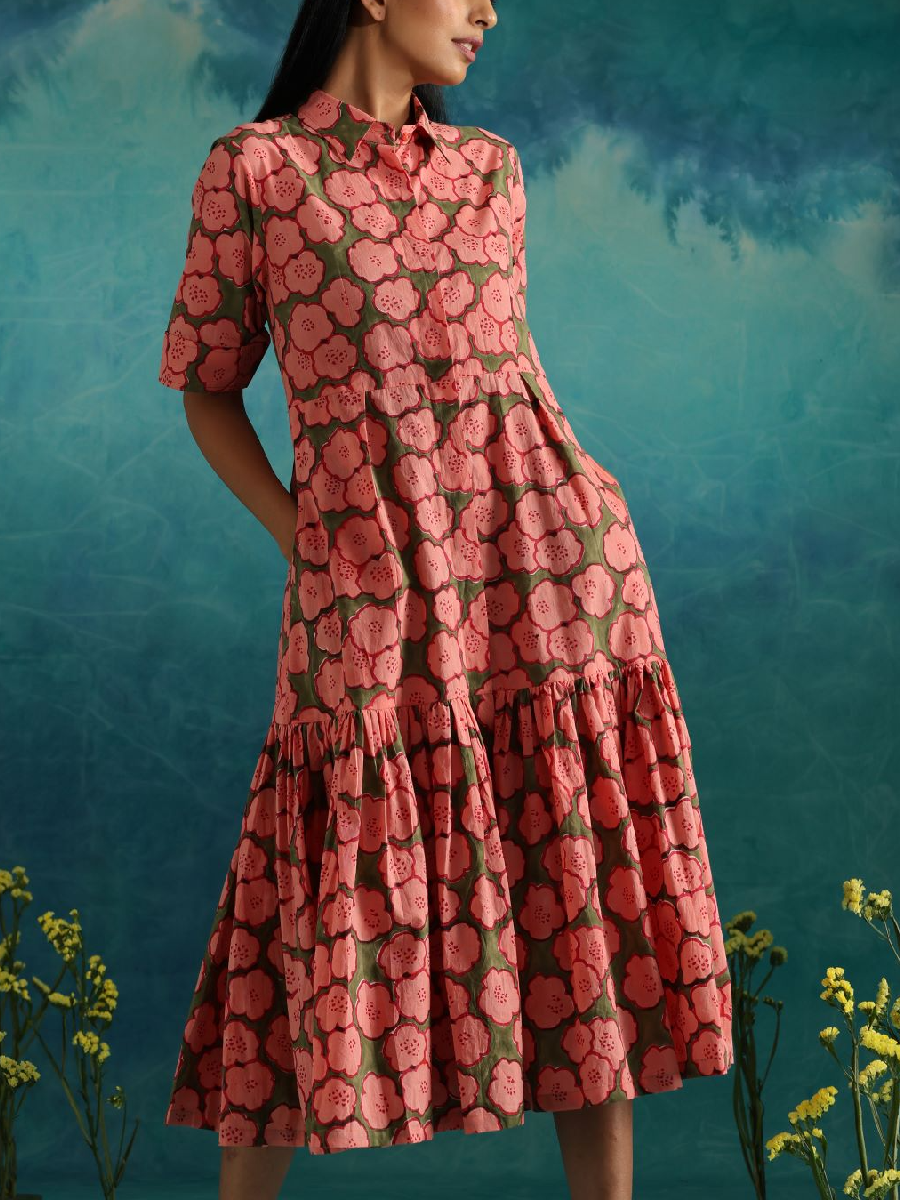 Strawberry Fields- Button Down Dress