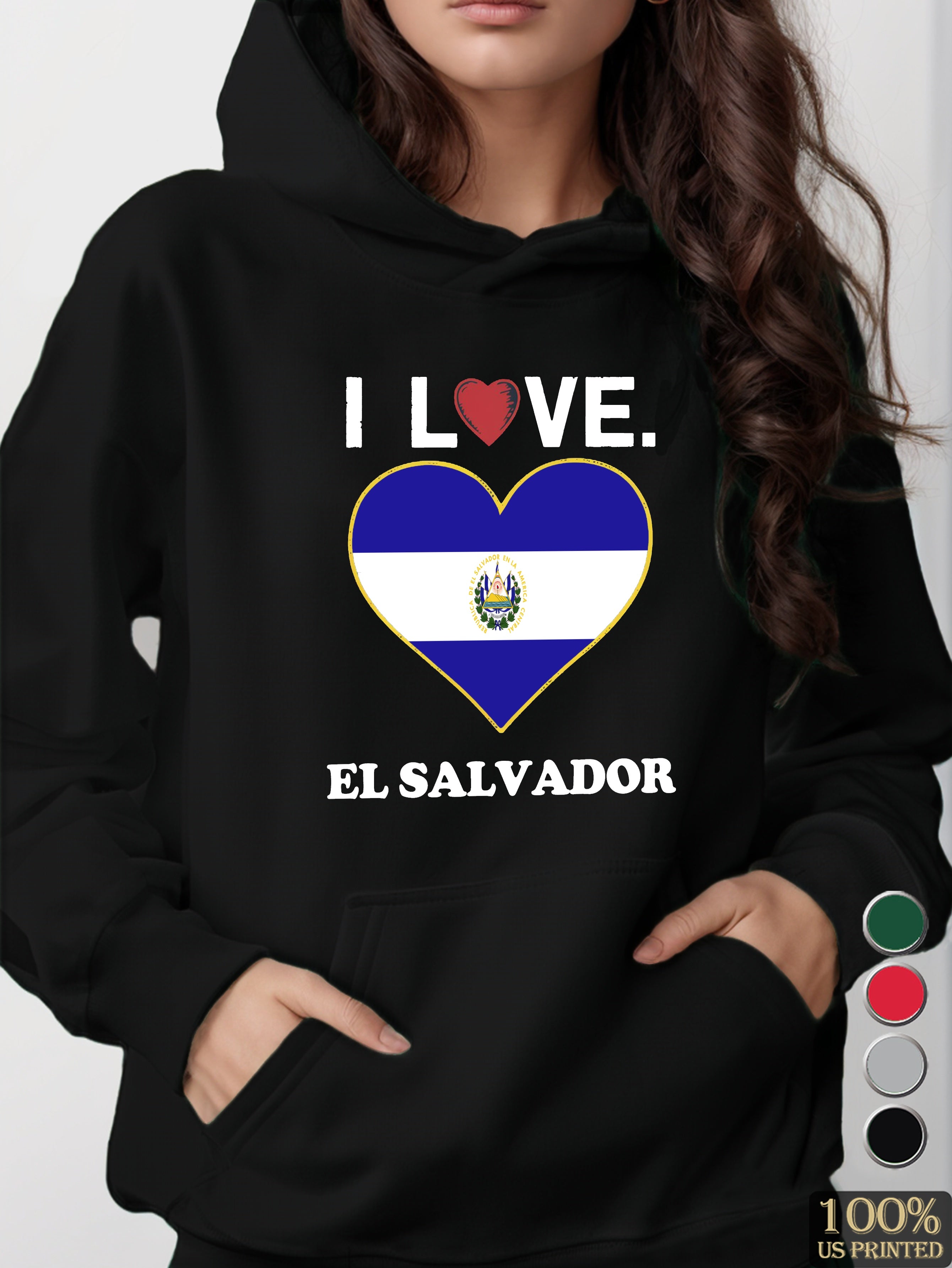 El Salvador women's hooded sweatshirt