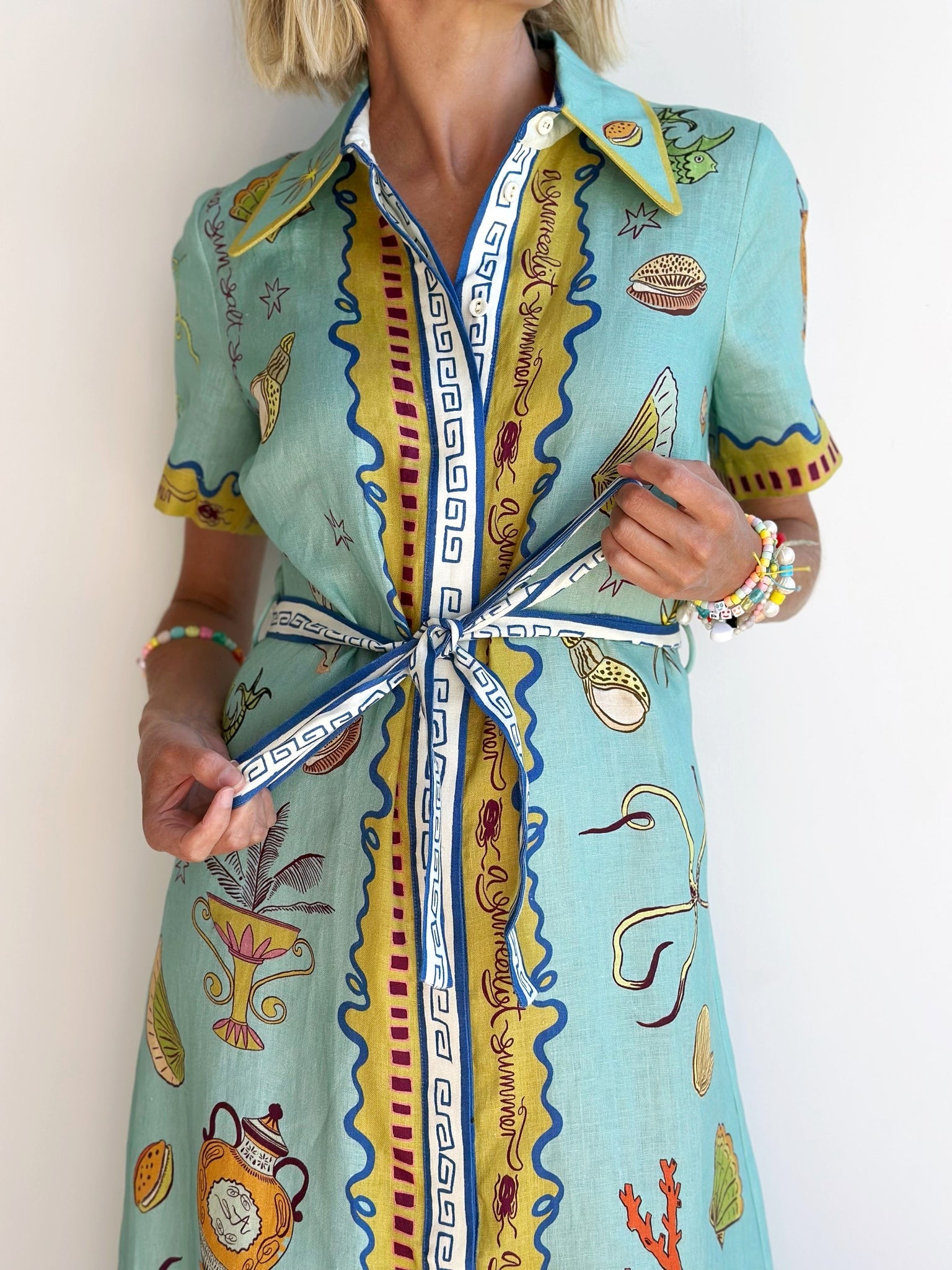 Floral Printed Summer Shirtdress