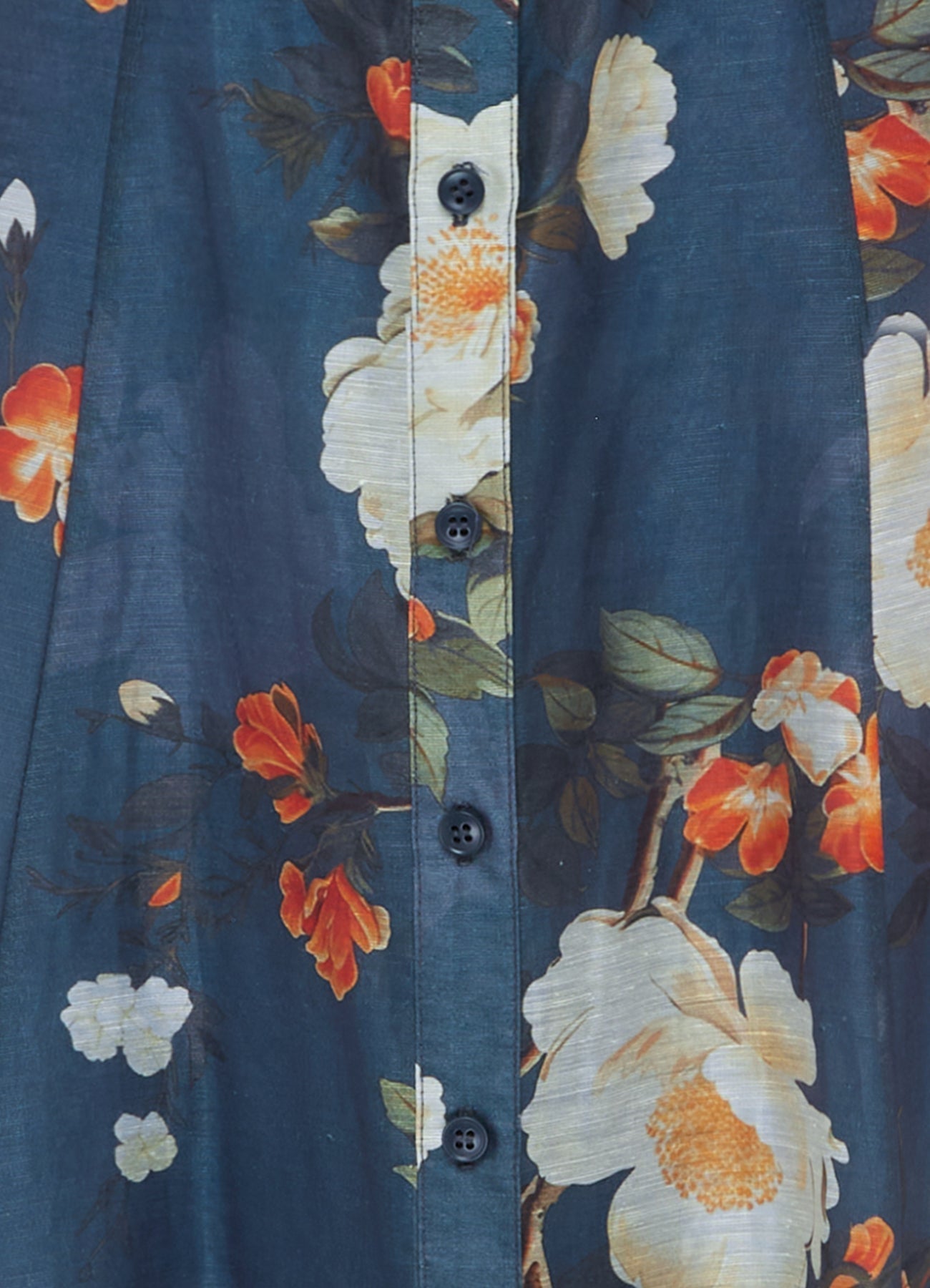 Butterfly Sleeve Midi Dress - Pear Blossom Print