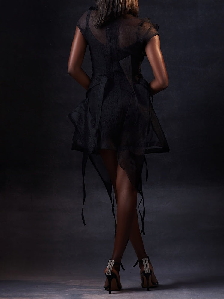Ethereal Layered Fringe Dress
