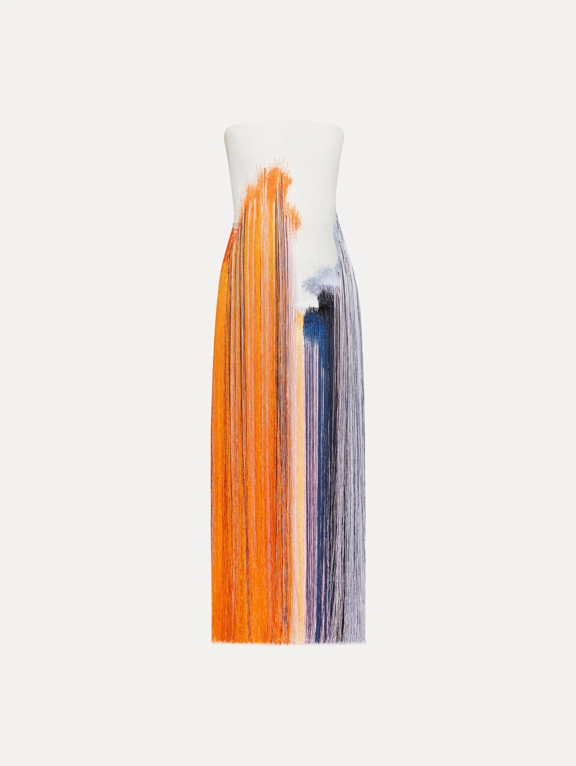 Colorblock Stylish Tassels Dress