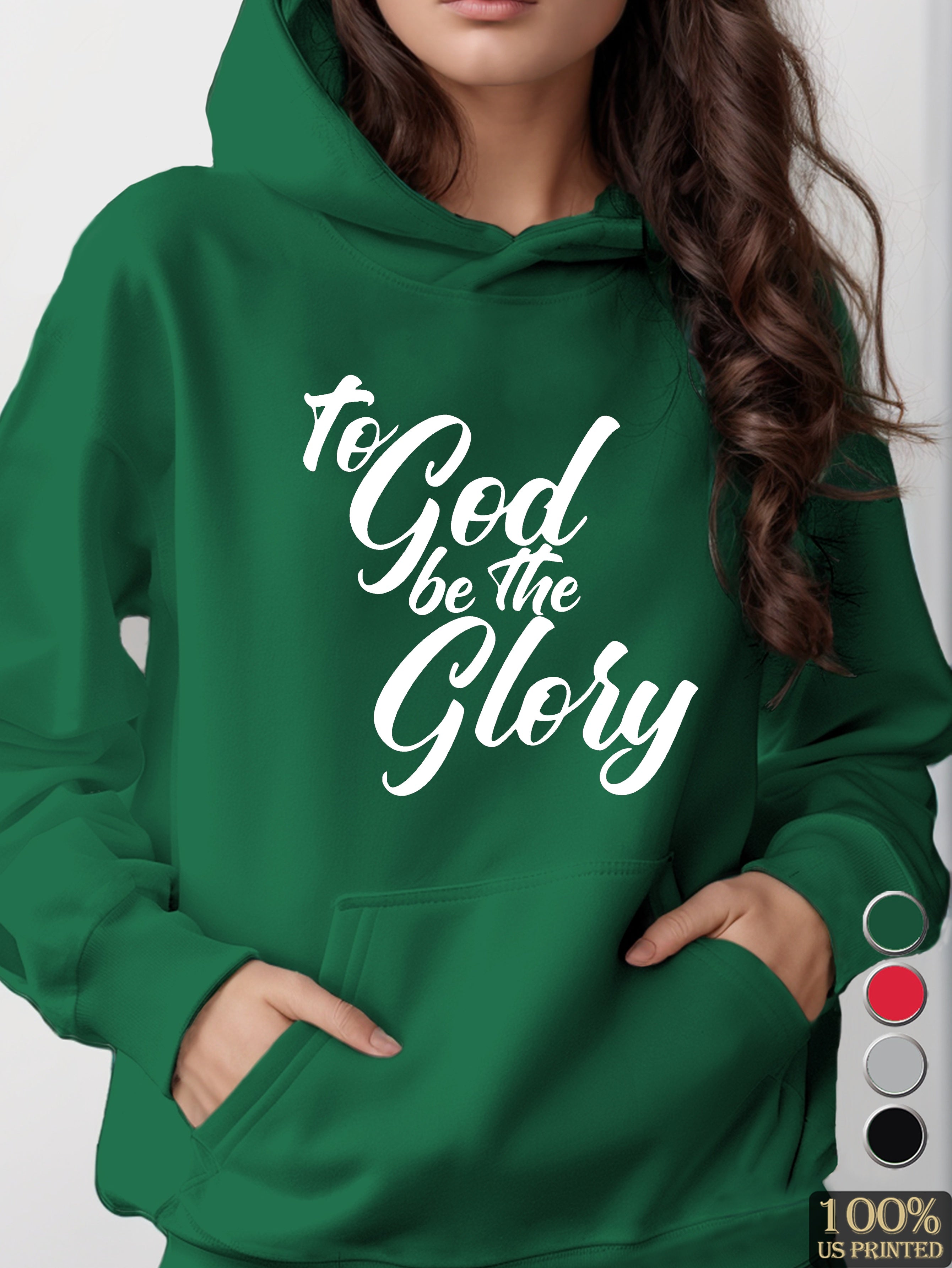 TO GOD women's hooded sweatshirt