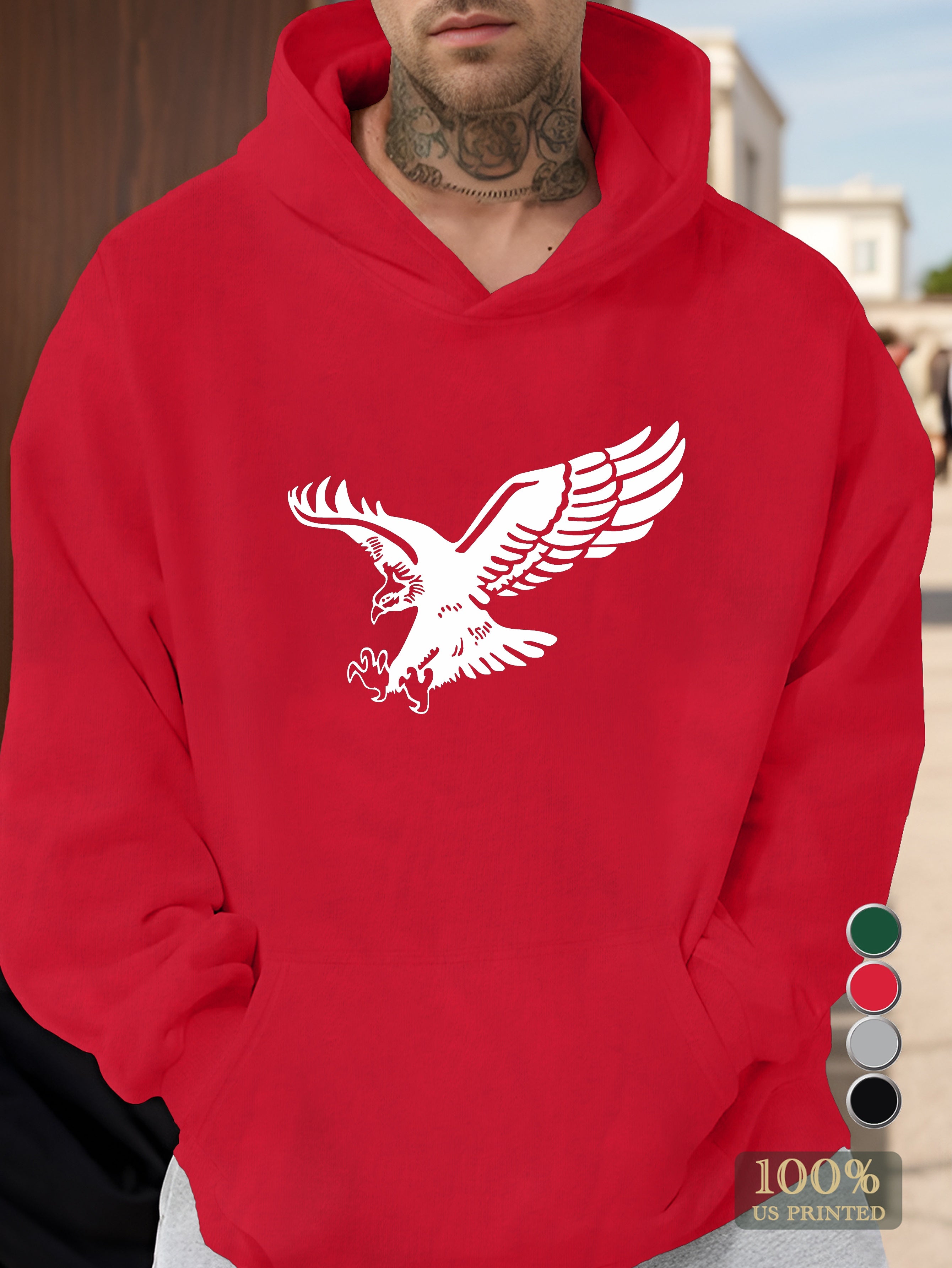 Flying Eagle Men's hooded sweatshirt