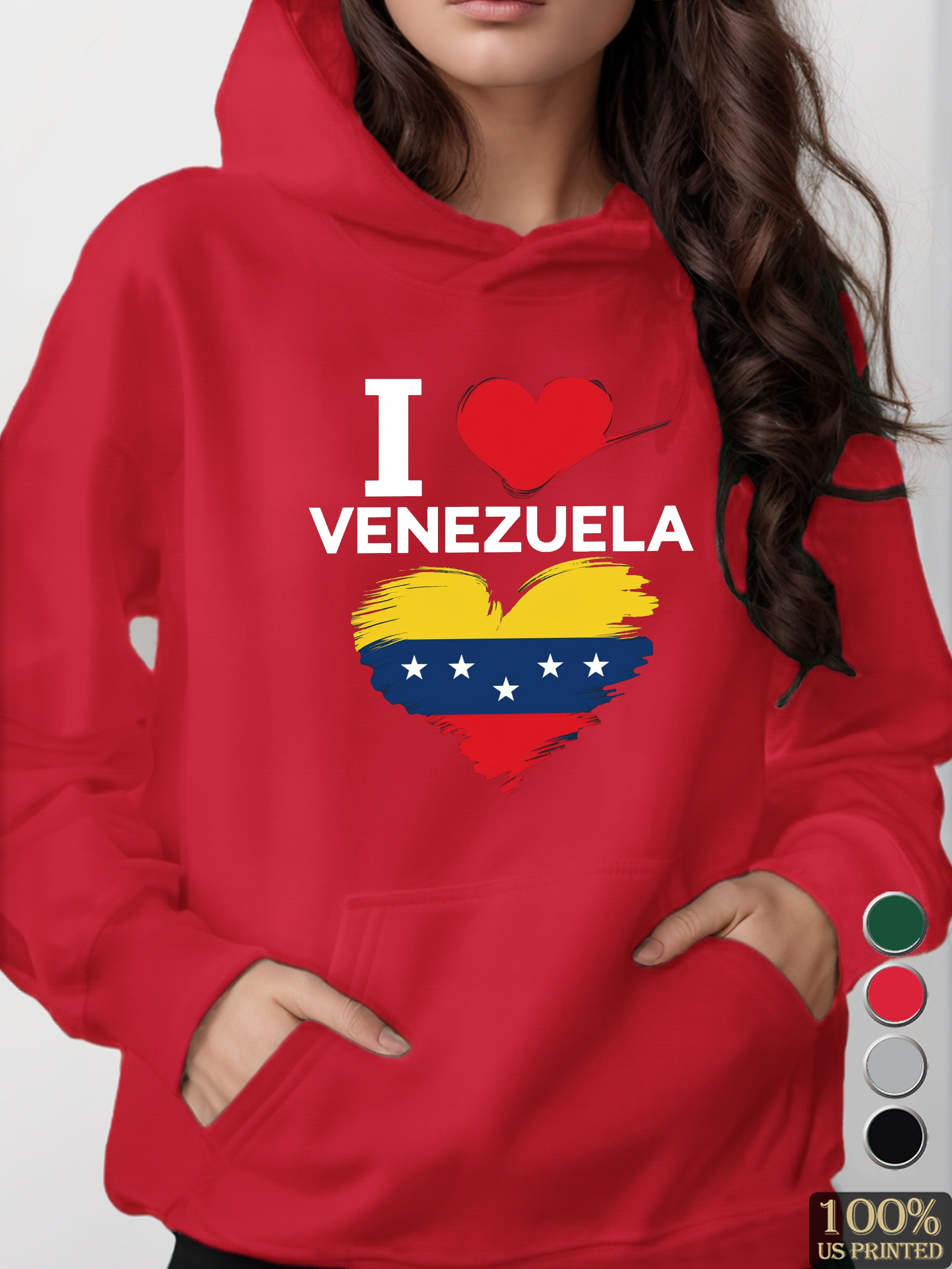 I VENEZUELA women's hooded sweatshirt