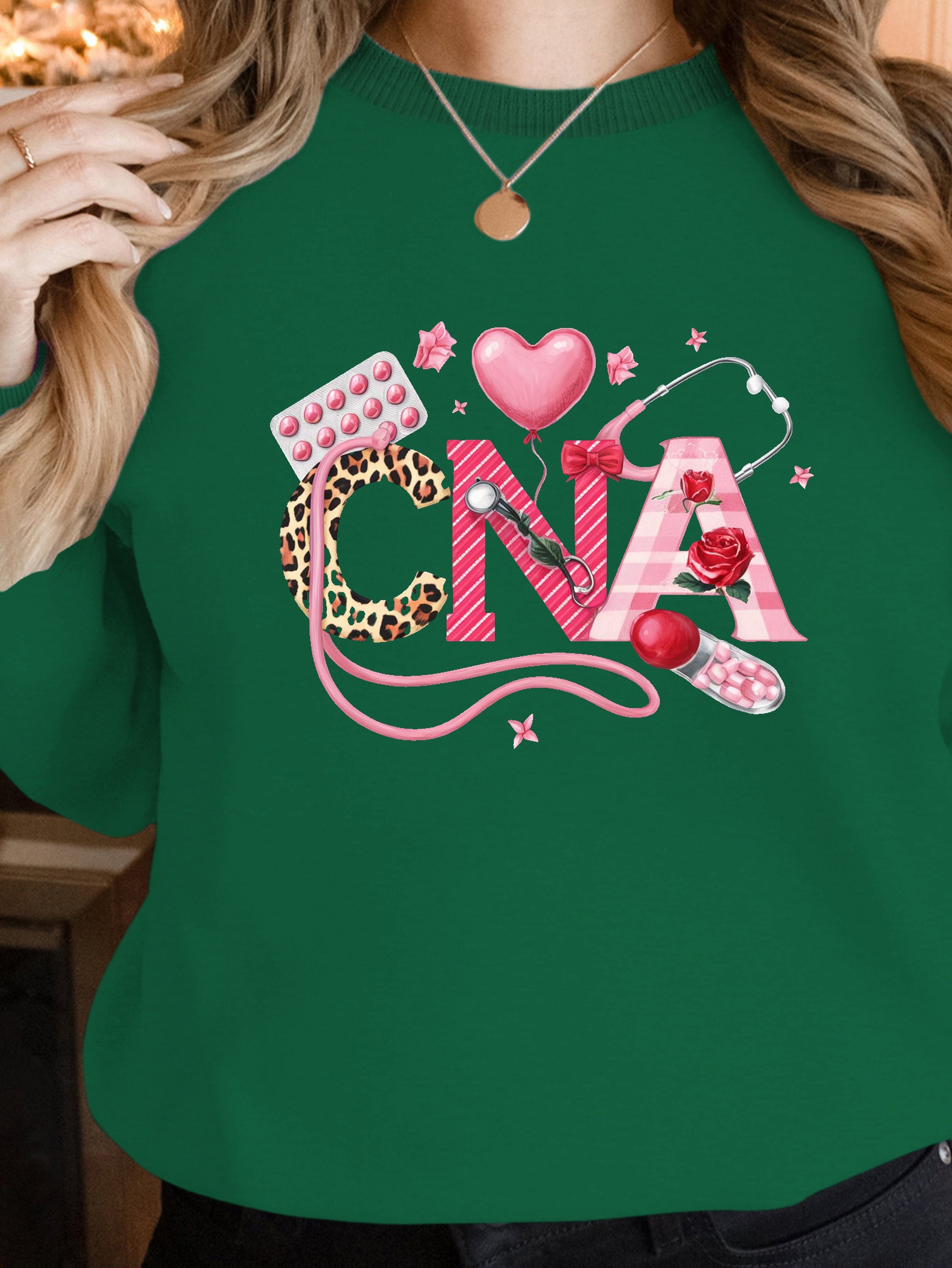 CNA prominently displayed women's sweatshirts