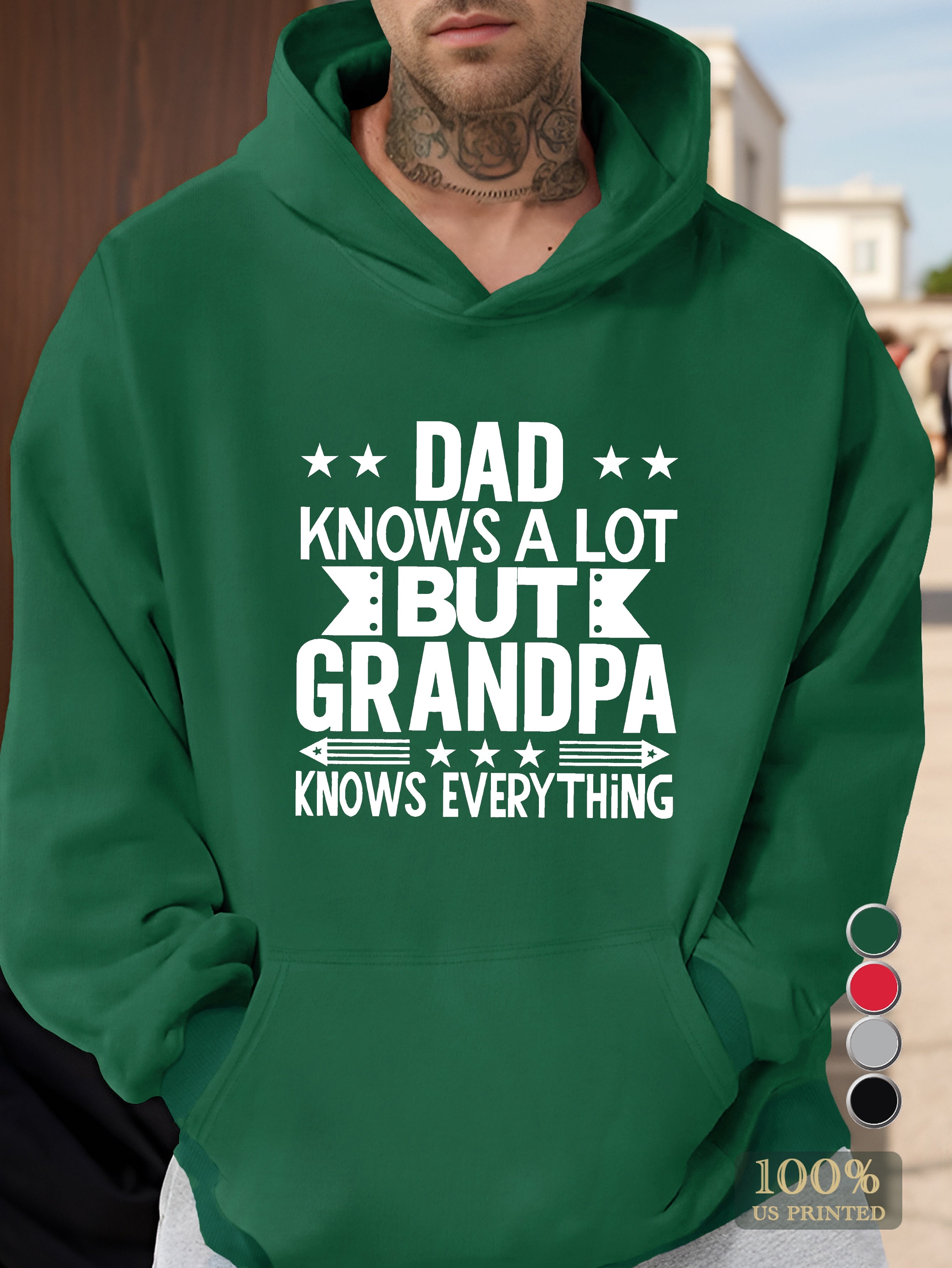 Dad Grandpa Men's hooded sweatshirt