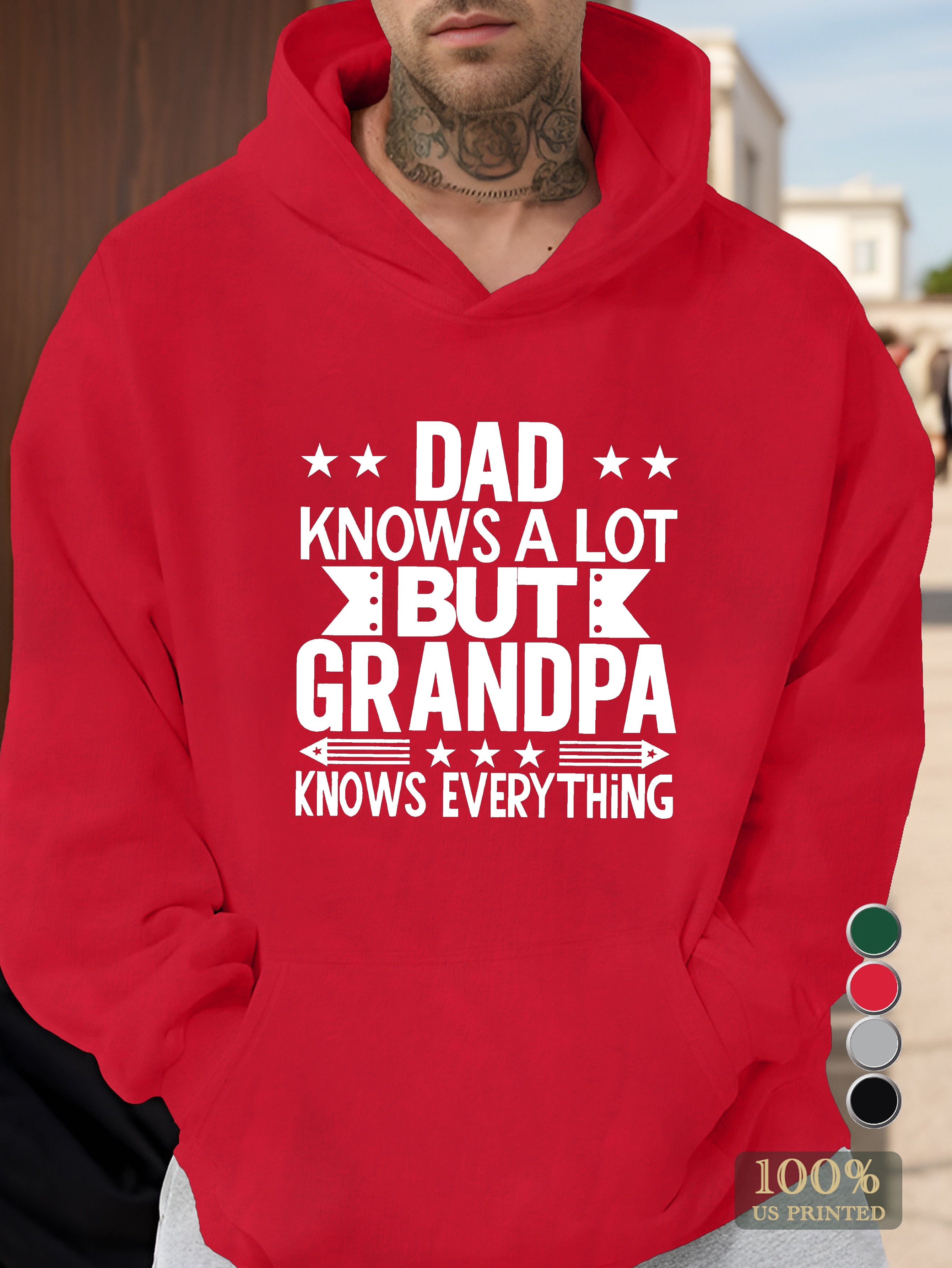 Dad Grandpa Men's hooded sweatshirt
