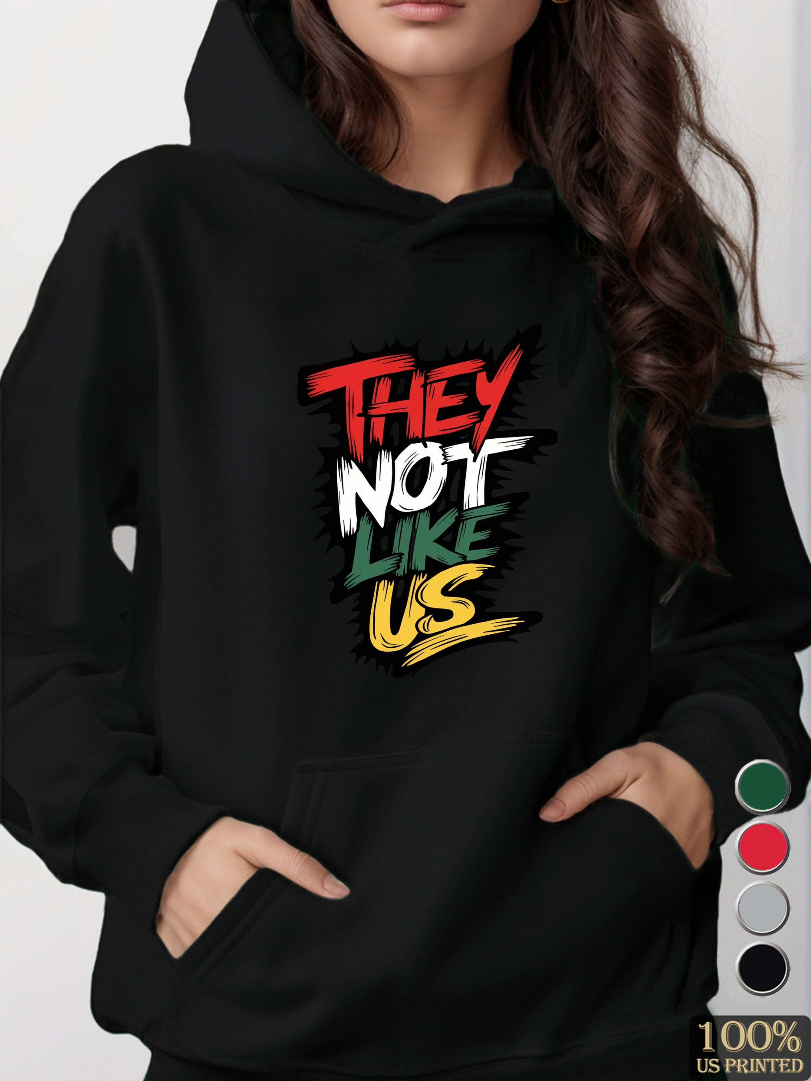 They not like us women's hooded sweatshirt