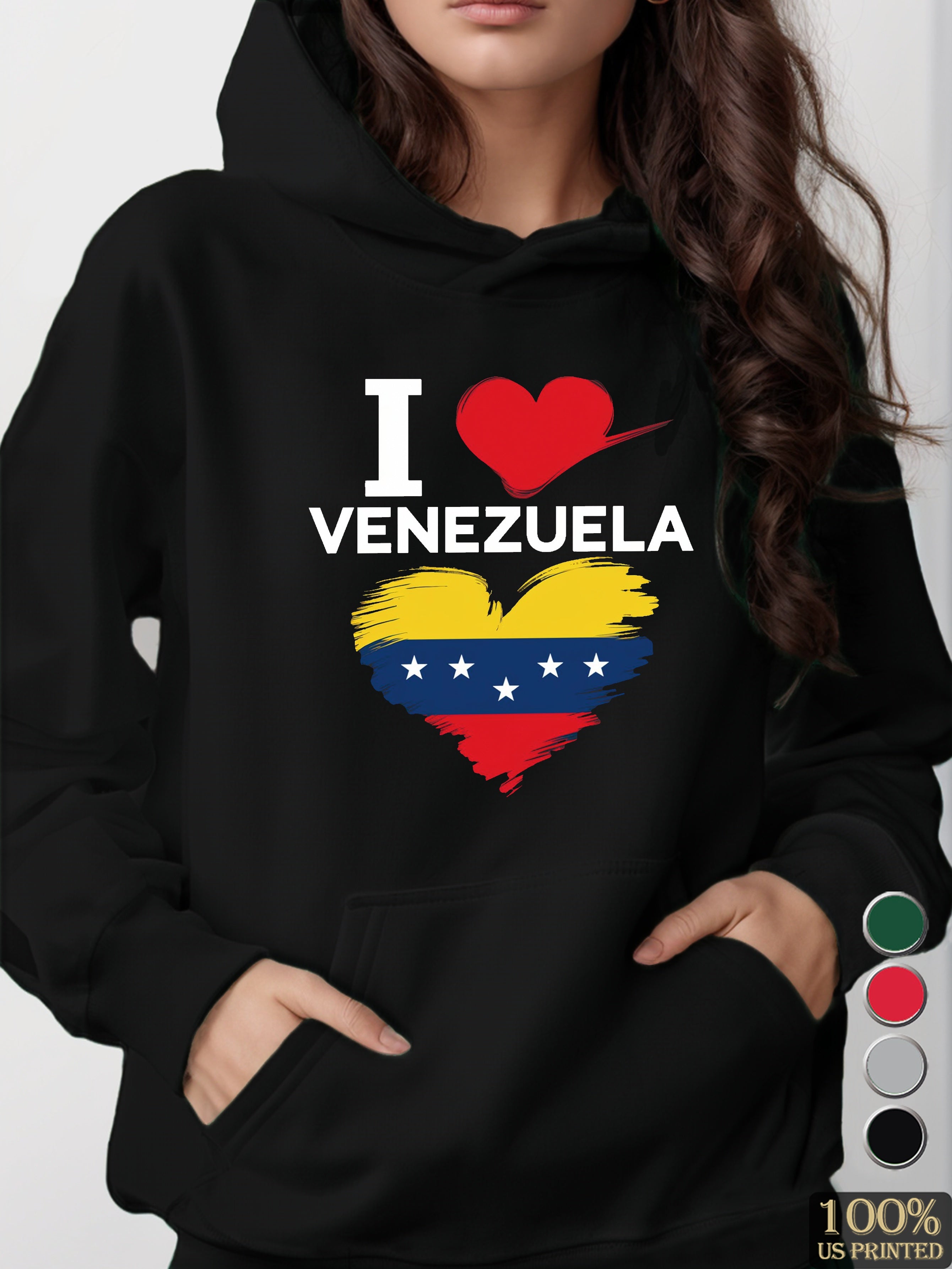 I VENEZUELA women's hooded sweatshirt