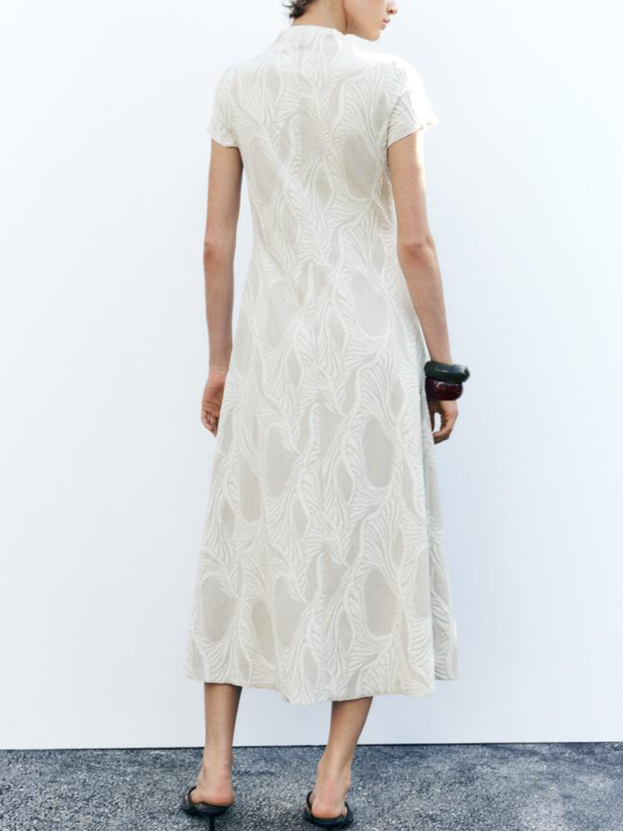 Fashion White Casual Long Dress