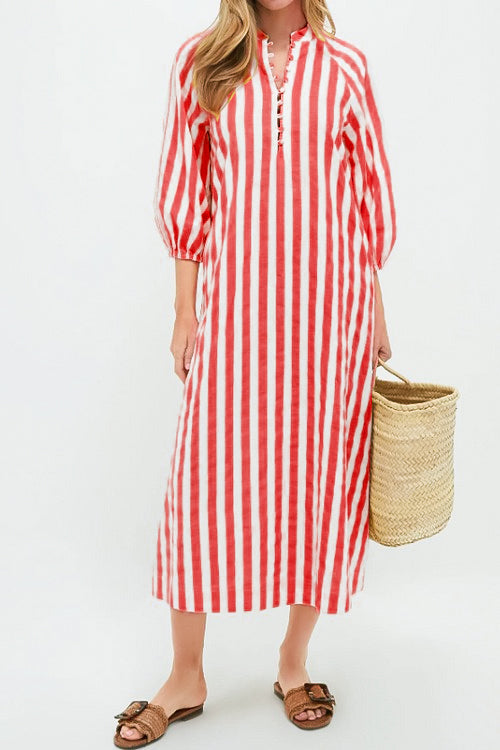 Lemon Striped Vacation Dress(Buy 2 Free Shipping✔️)
