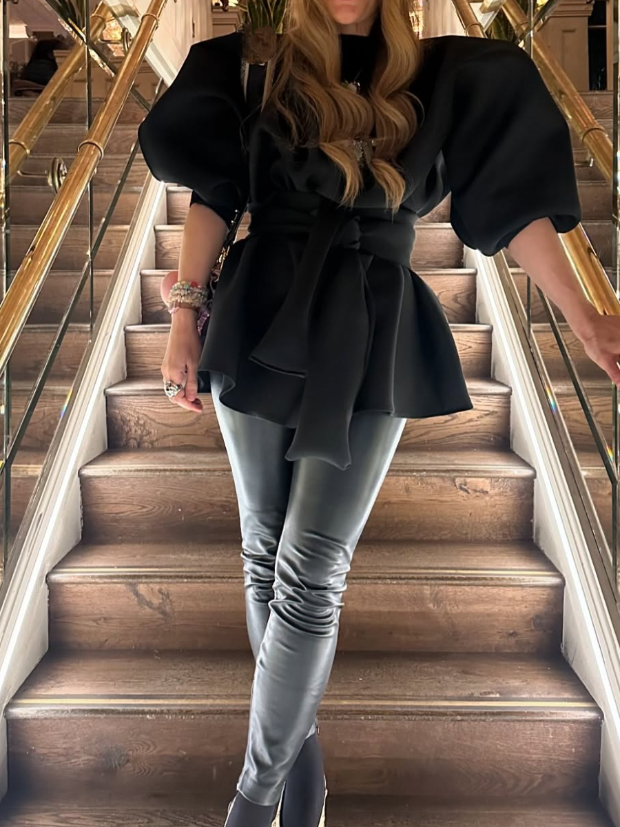 Adorable Puff Sleeve Stylish Dress