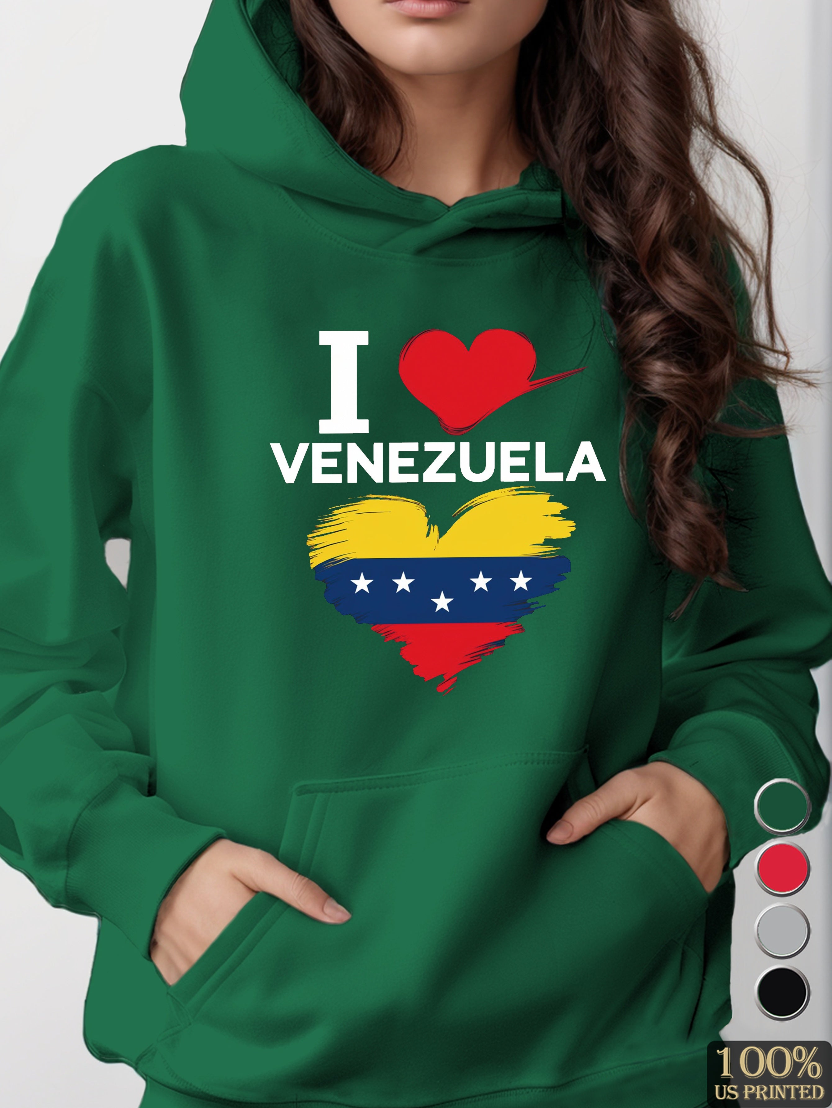 I VENEZUELA women's hooded sweatshirt