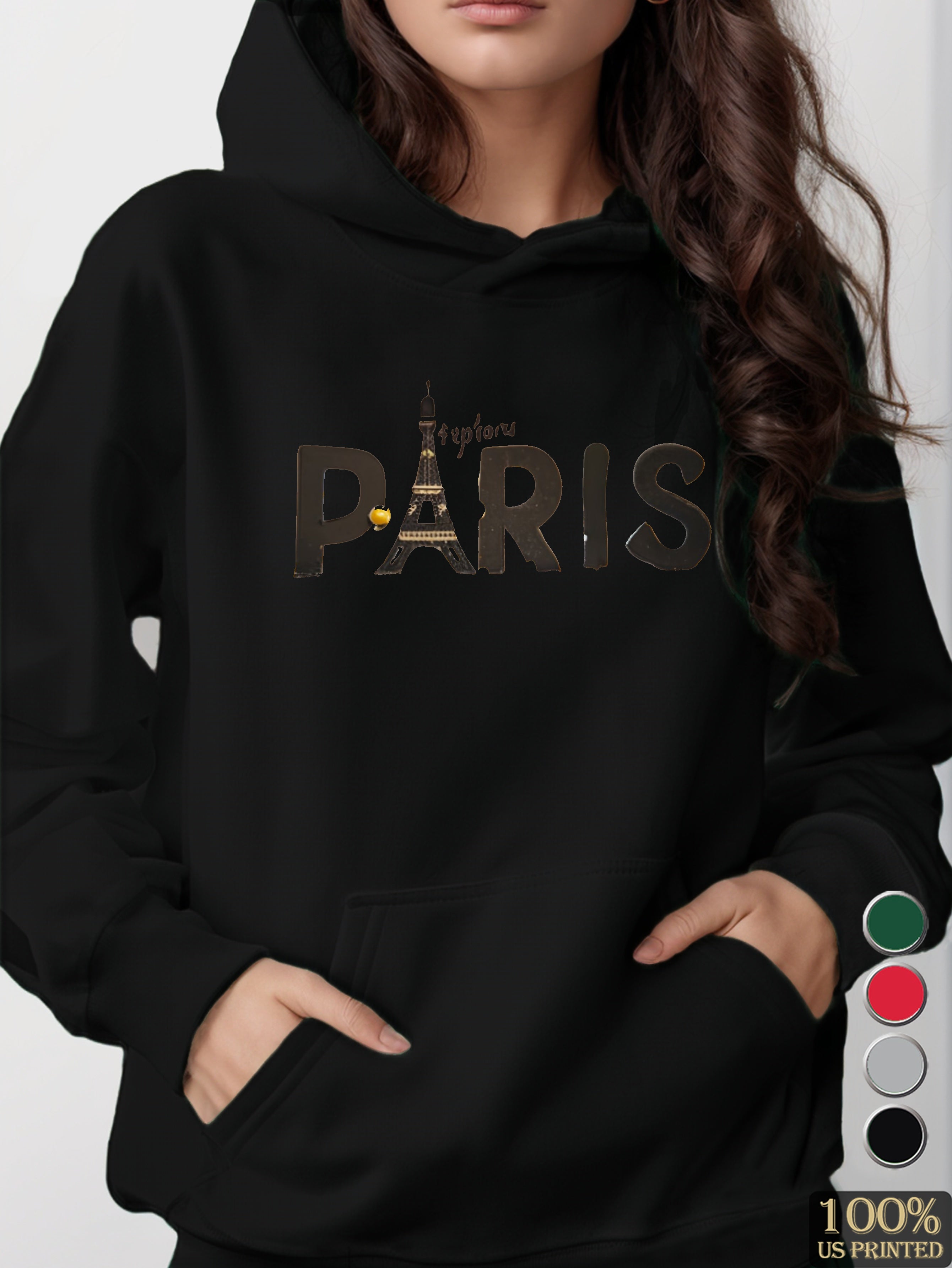 Explore Paris women's hooded sweatshirt