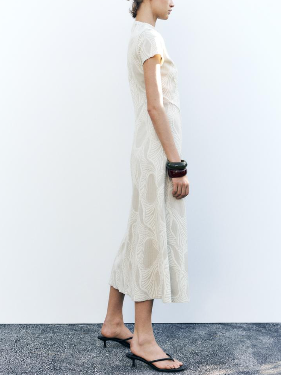 Fashion White Casual Long Dress