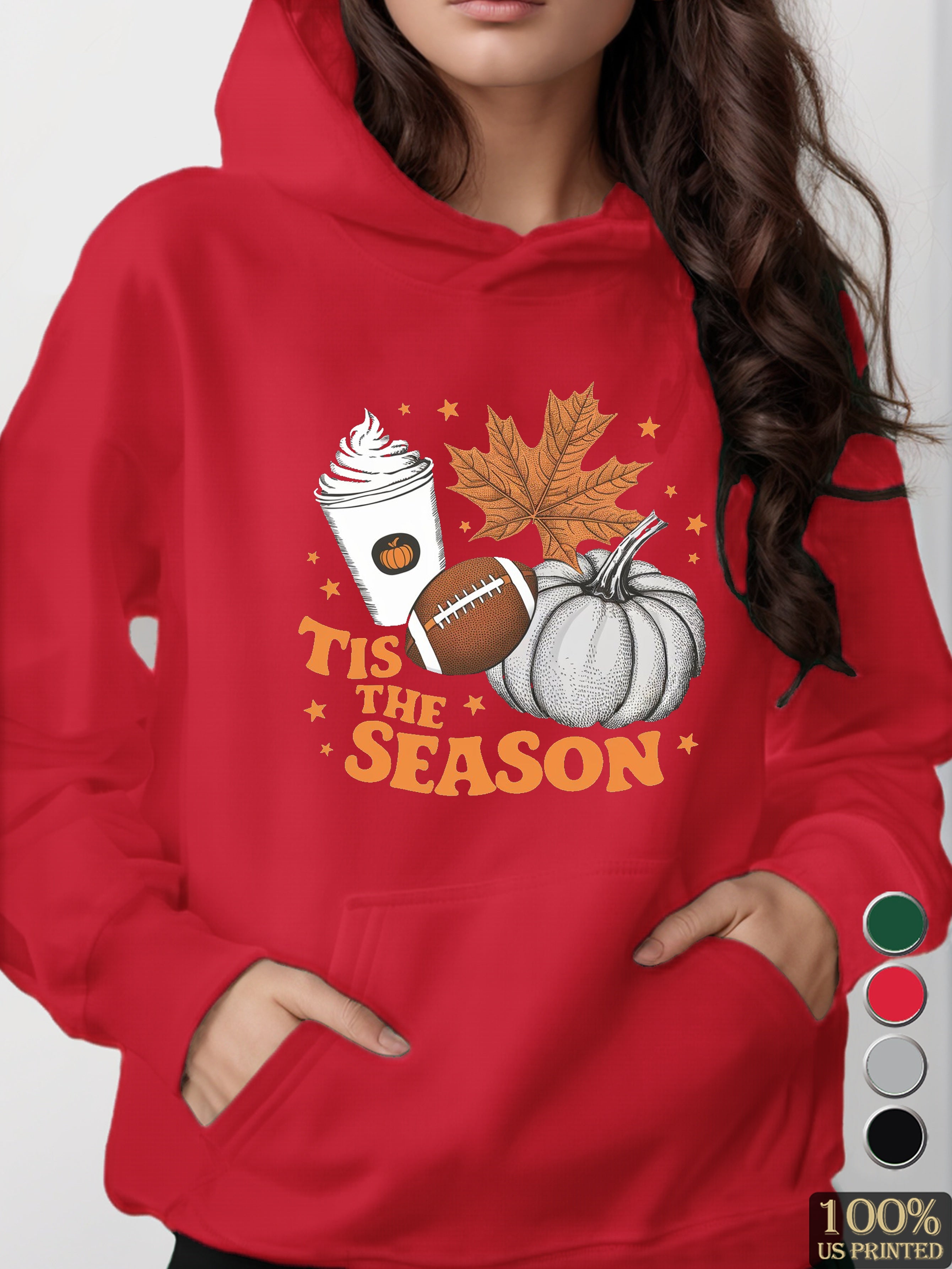 TIS THE SEASON women's hooded sweatshirt
