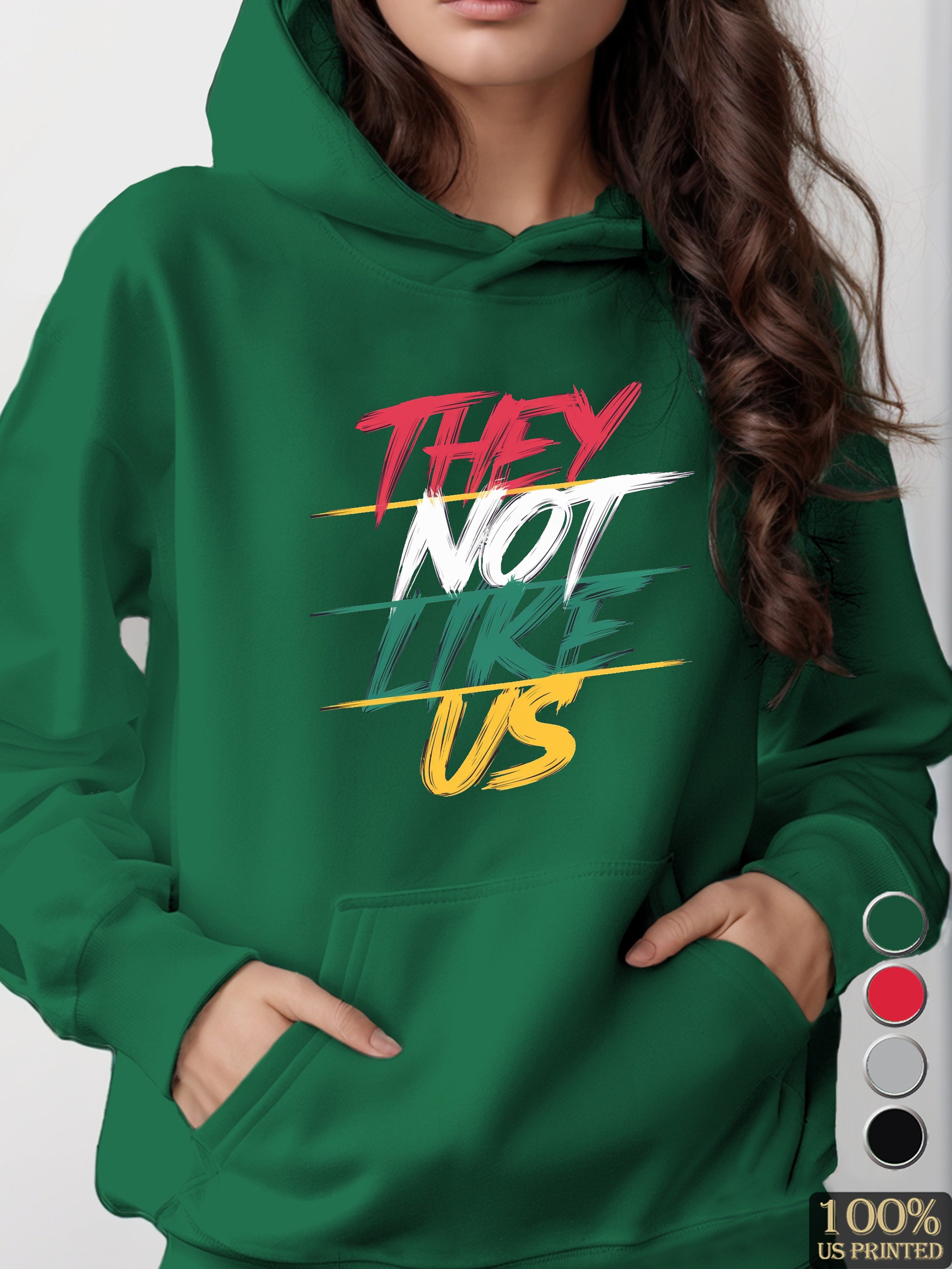 THEY NOT LIKE US women's hooded sweatshirt