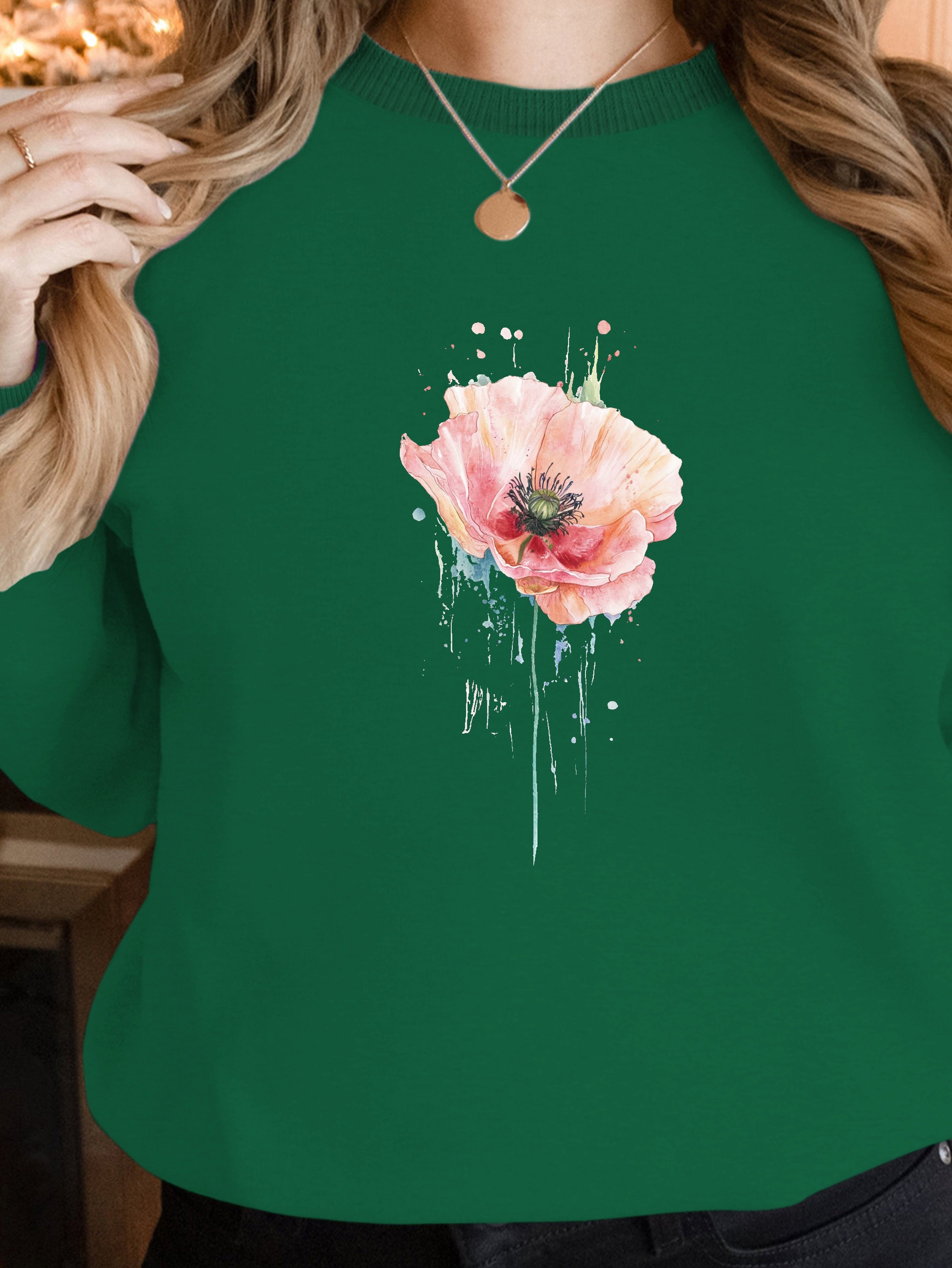 Flower women's sweatshirts