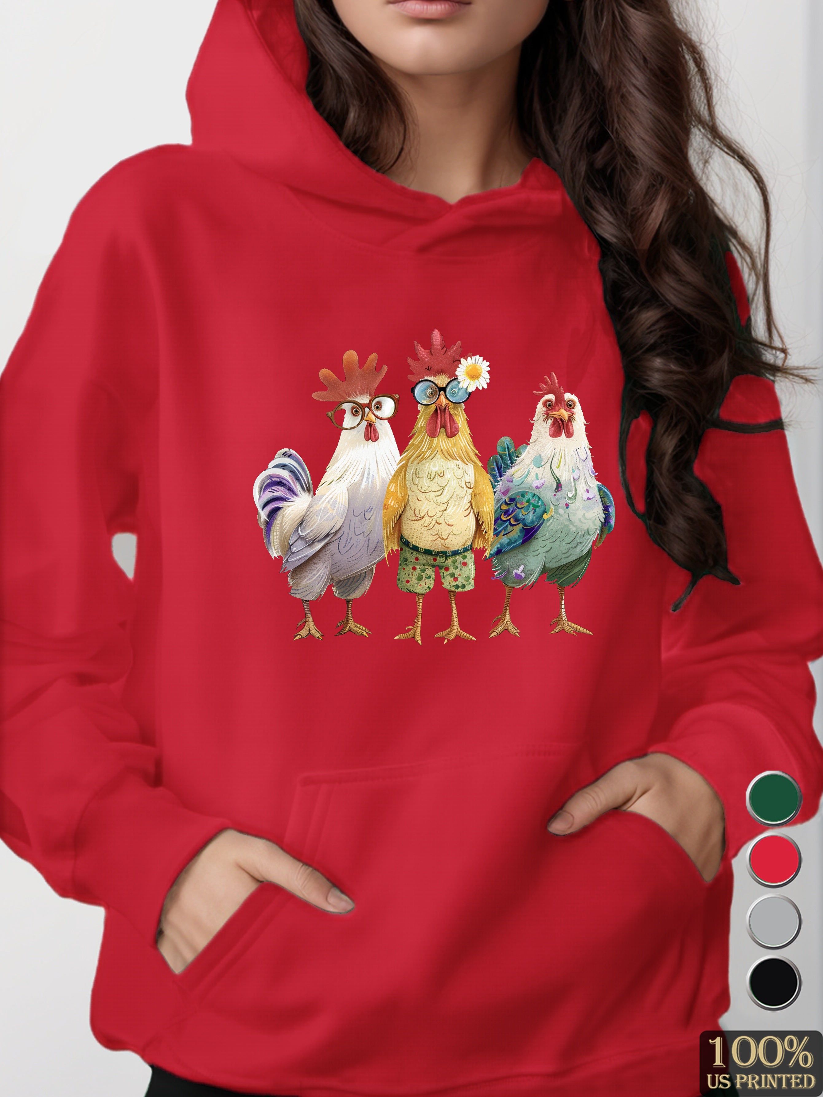 graphic women's hooded sweatshirt