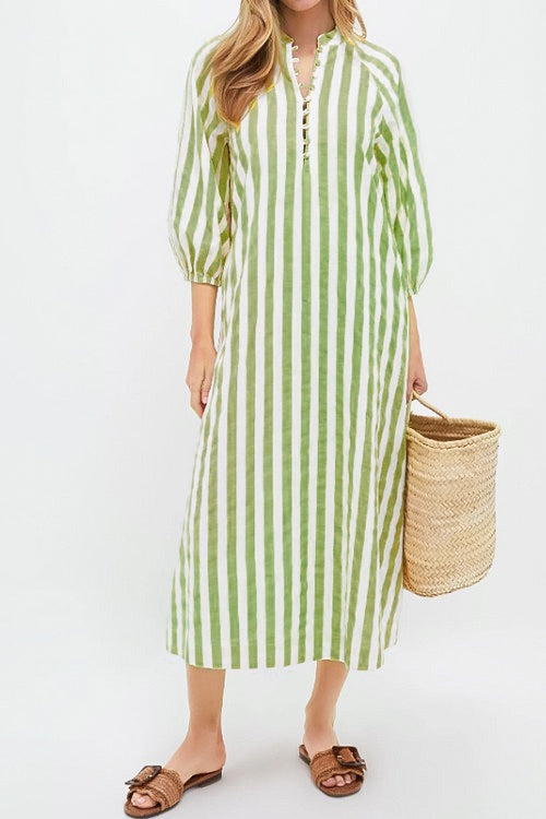 Lemon Striped Vacation Dress(Buy 2 Free Shipping✔️)