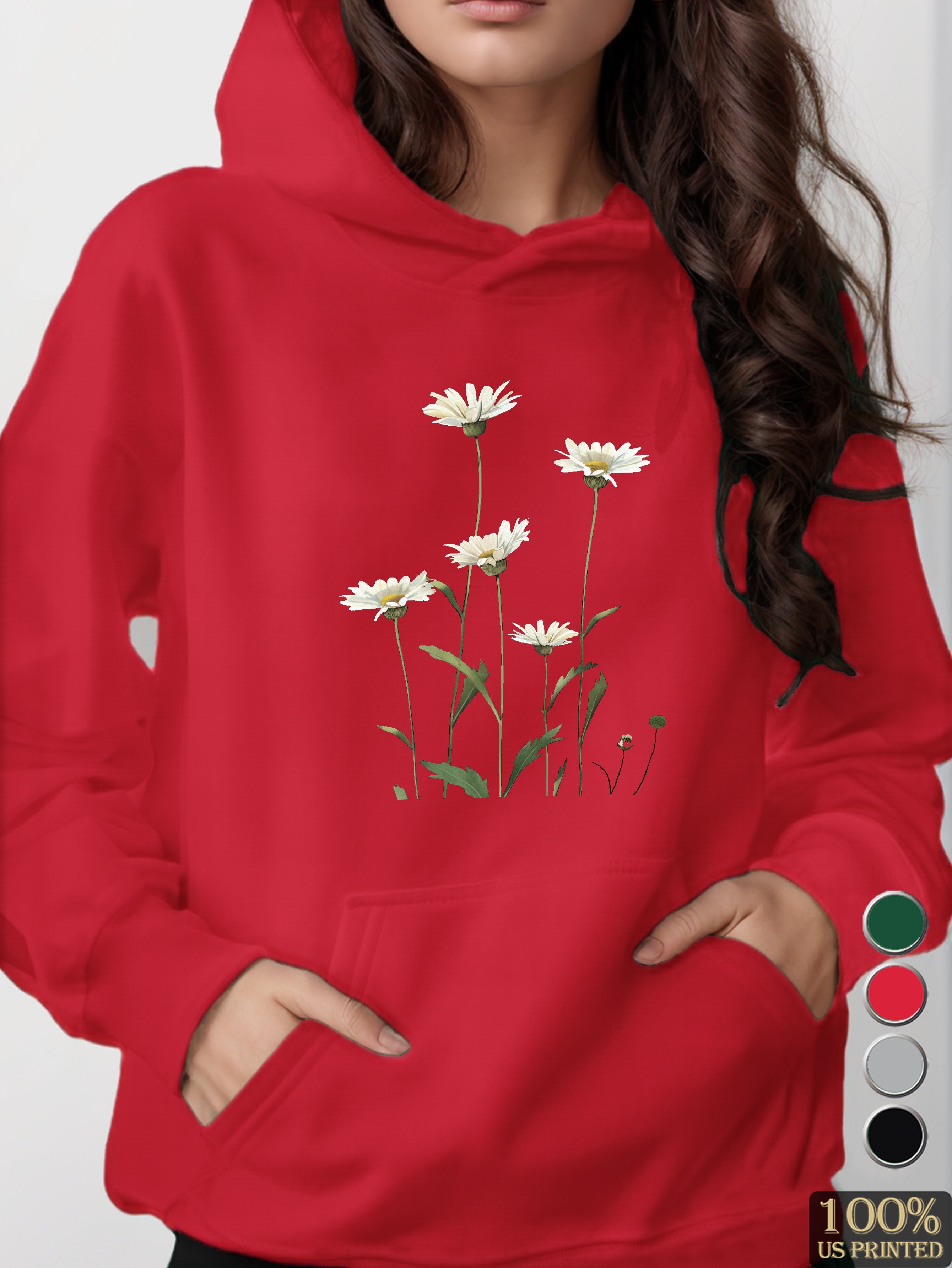 Daisy Bloom Stages women's hooded sweatshirt