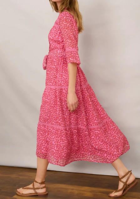 Pink Daisy Floral Dress