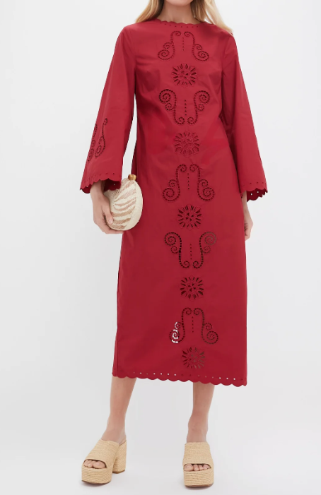 The Embroidery Spring Midi Dress