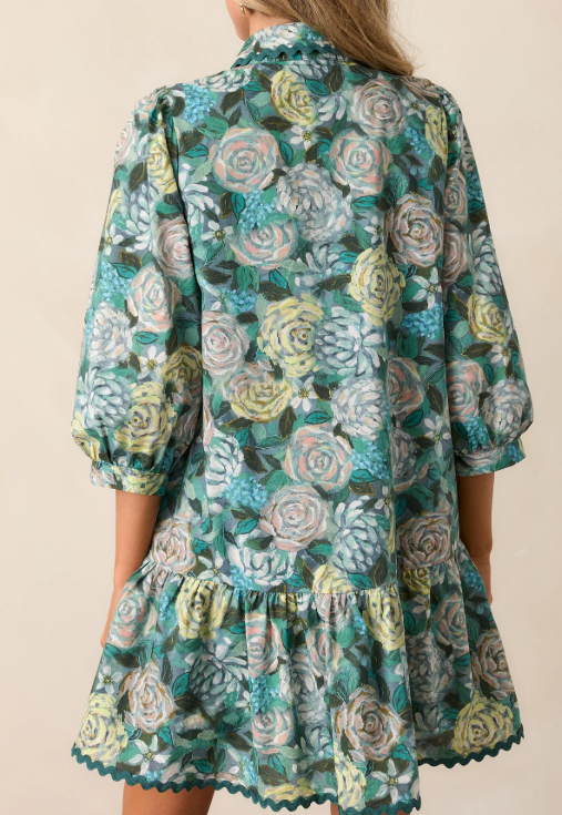 The Fab Floral Short Shirt Dress