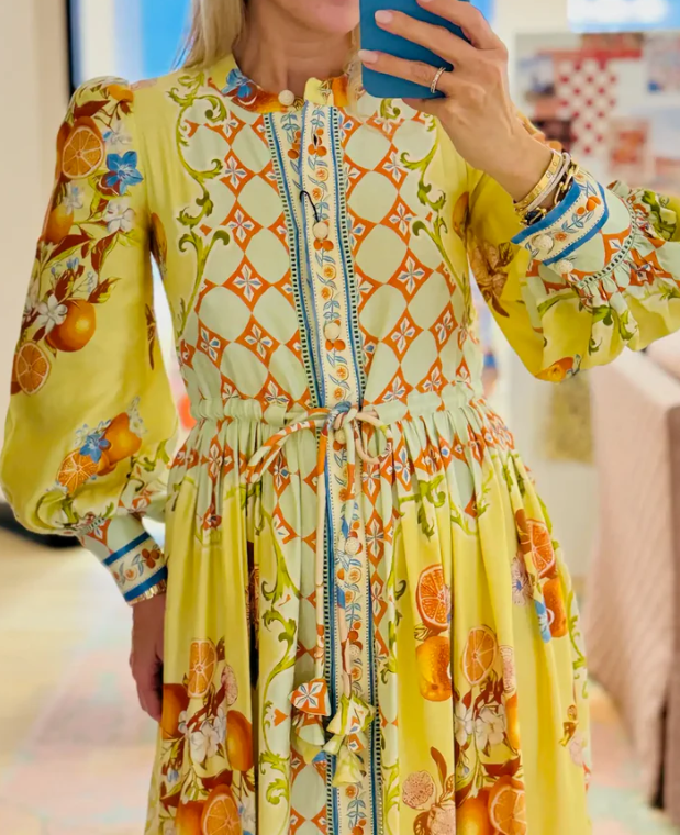 SS25 Floral Long Sleeve Maxi Dress