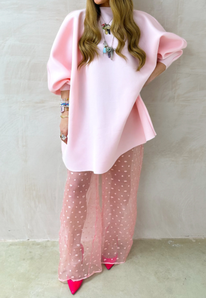 Adorable Puff Sleeve Stylish Dress