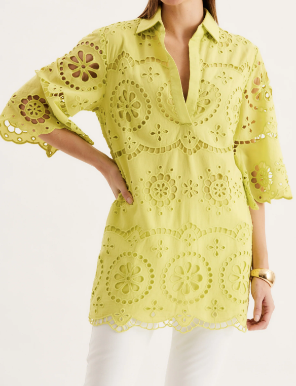 Casual Eyelet Top Dress