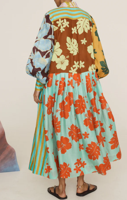 Stitching Design Shirt Dress