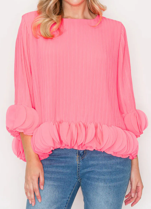 Demure Chiffon Blouse Top