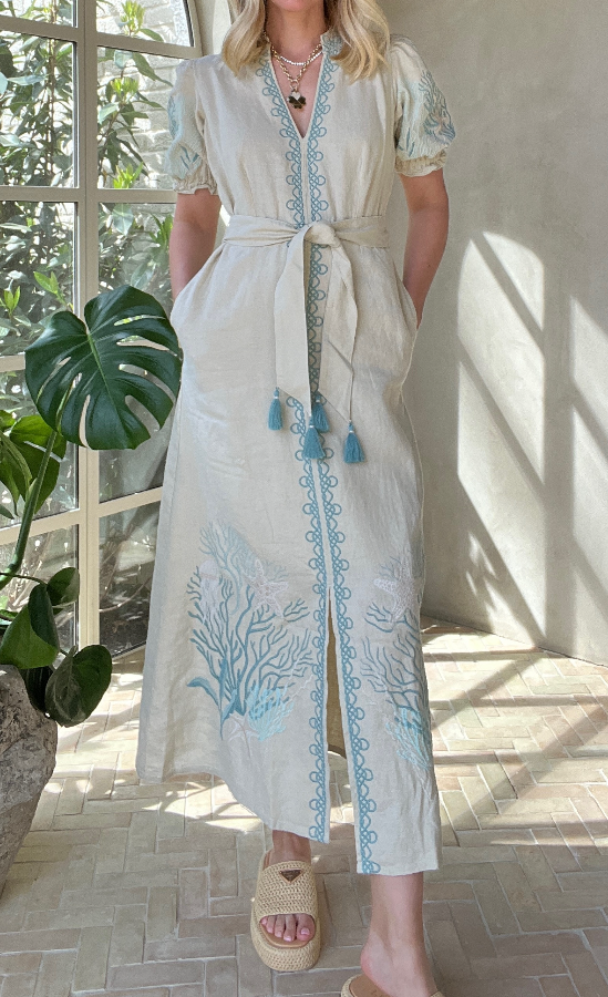 Chic Floral Vacation Midi Dress