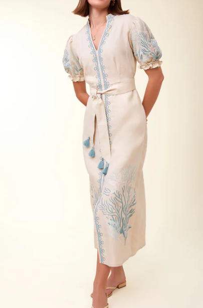 Chic Floral Vacation Midi Dress