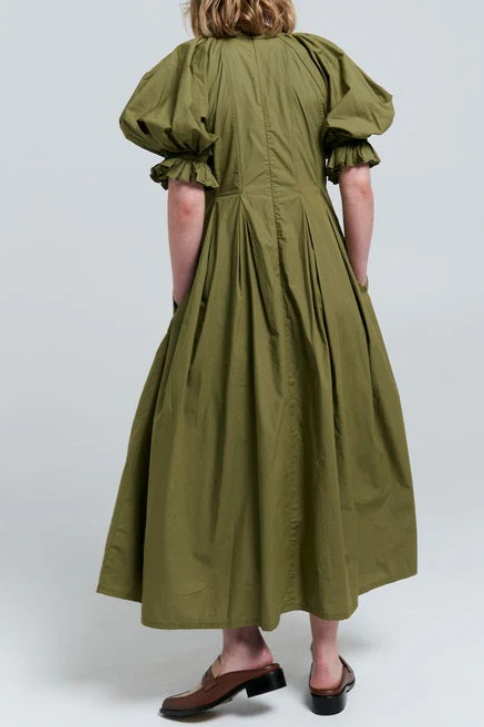 Puff Sleeve Loose Comfy Dress