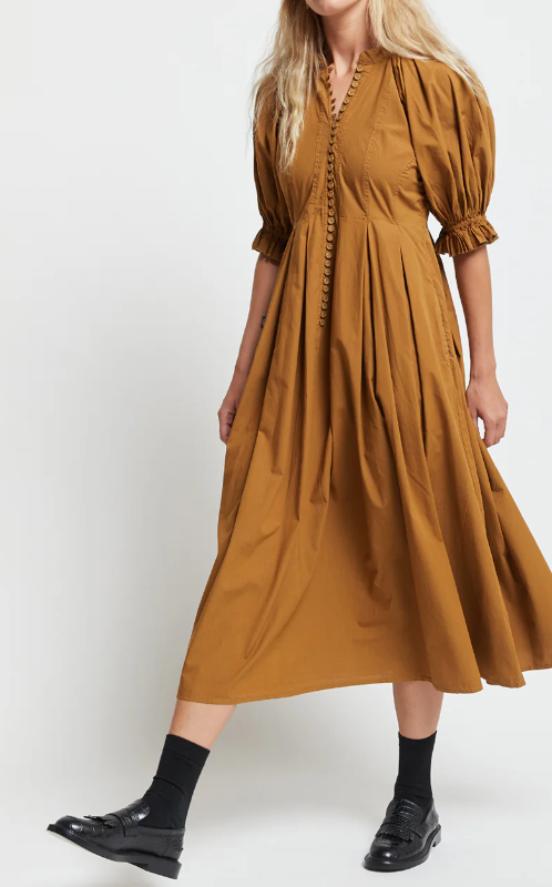 Puff Sleeve Loose Comfy Dress