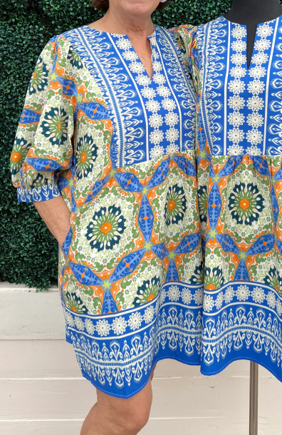 Spring Color Printed Dress