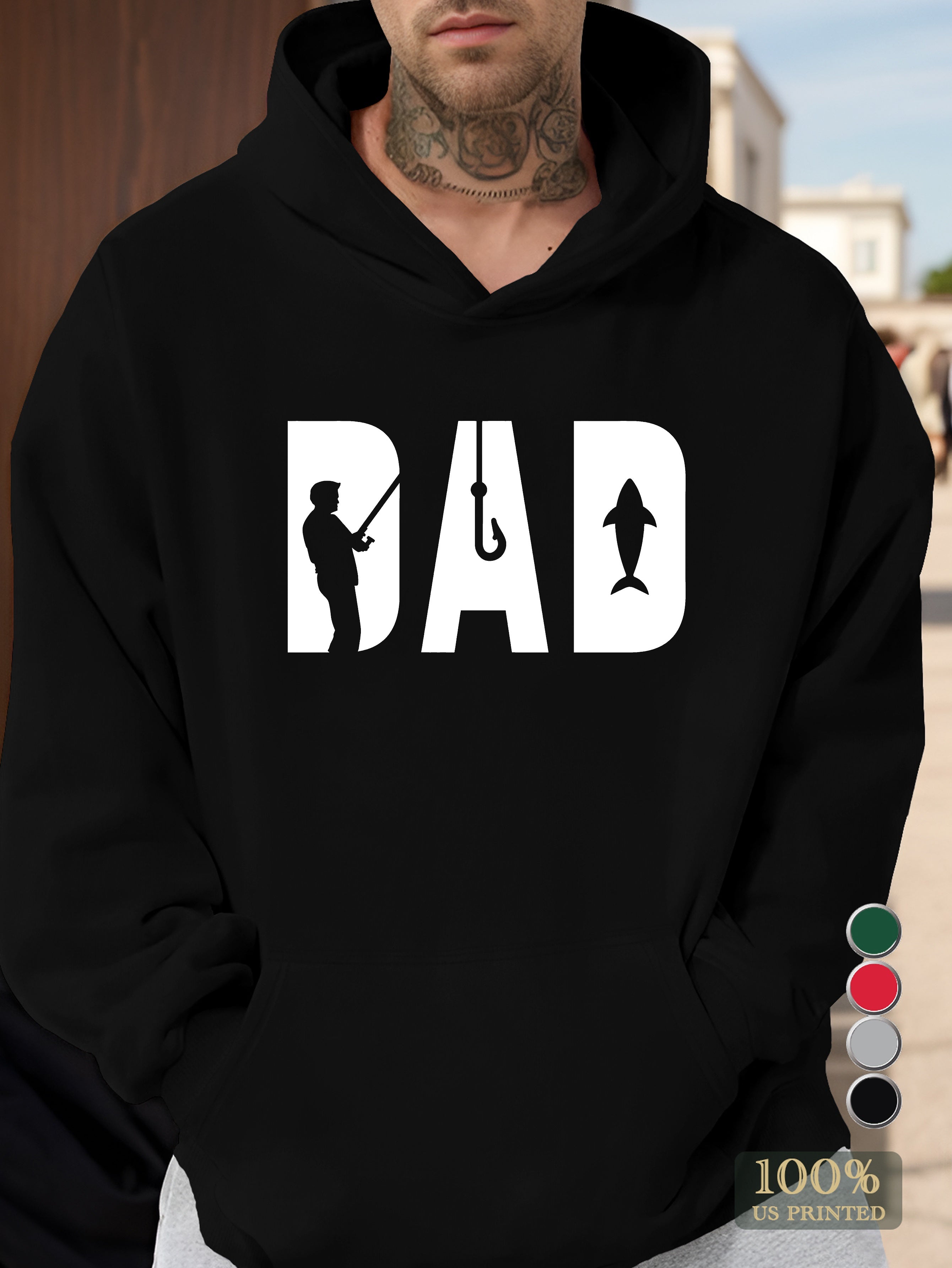 Fishing Dad Men's hooded sweatshirt