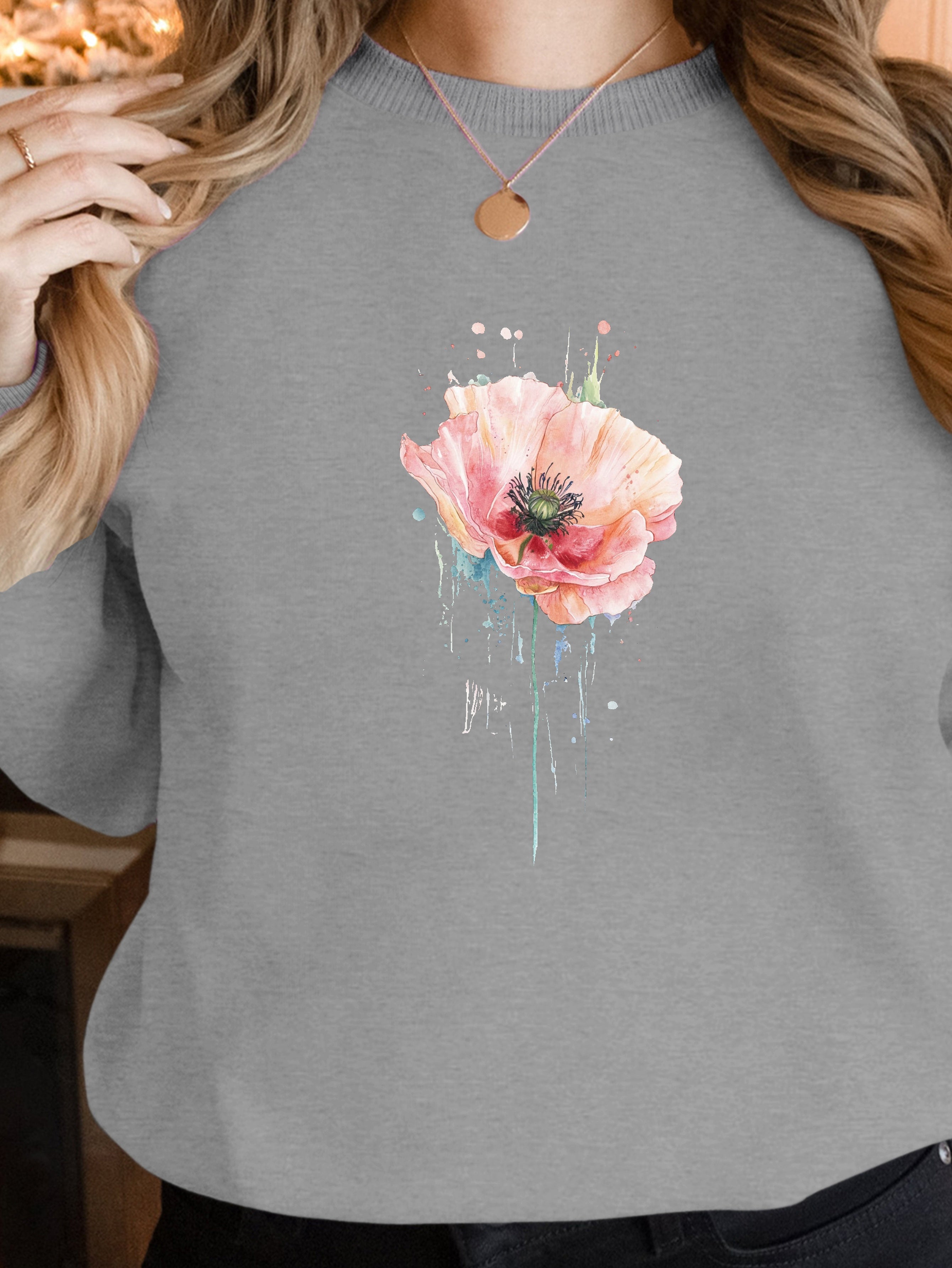 Flower women's sweatshirts