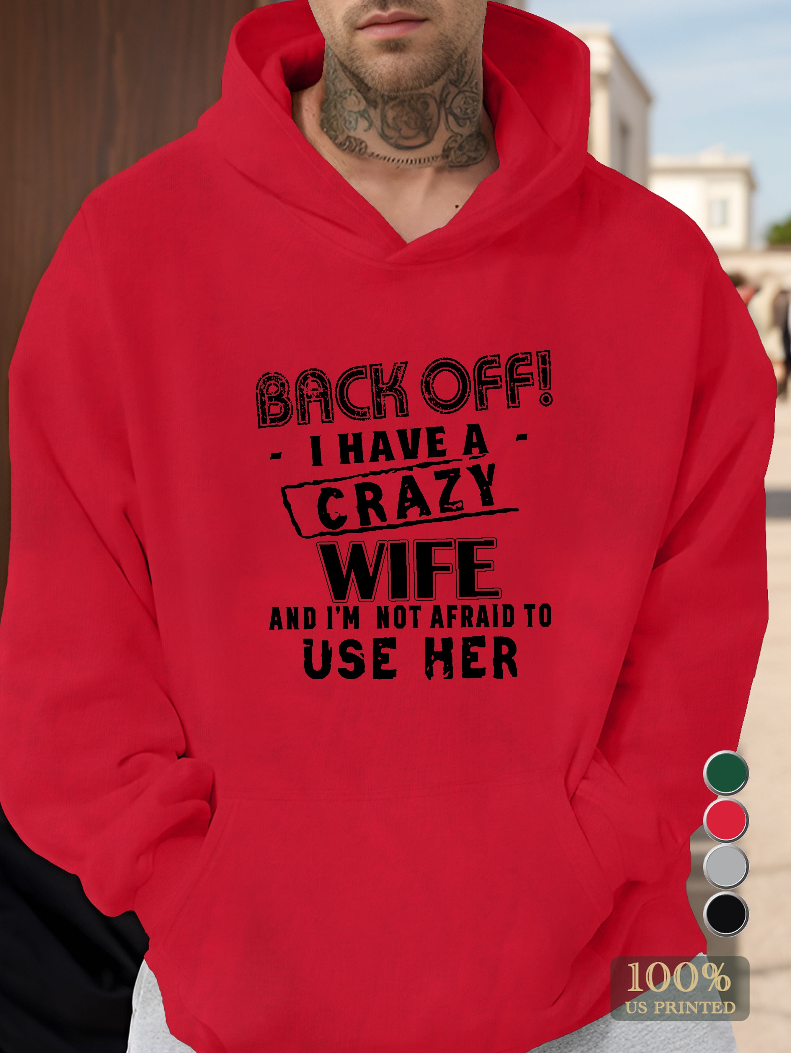 graphic Men's hooded sweatshirt