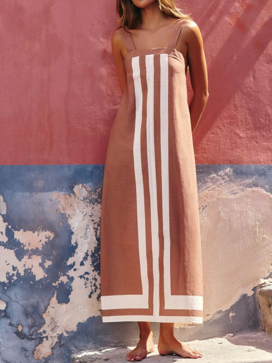 Fab Colorblock Vacation Dress