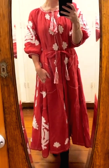 Chic Printed Long Sleeve Shirt Dress