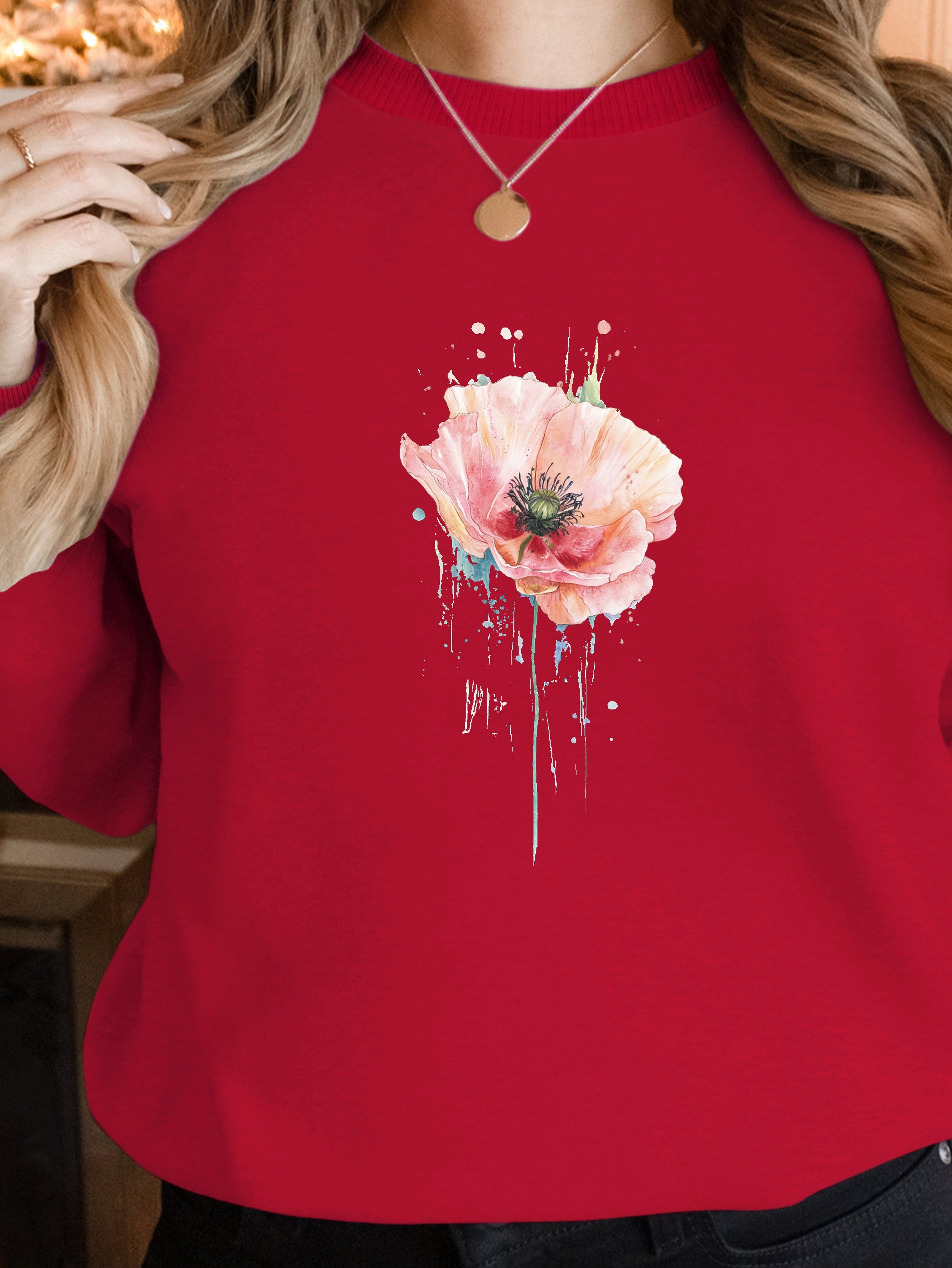 Flower women's sweatshirts