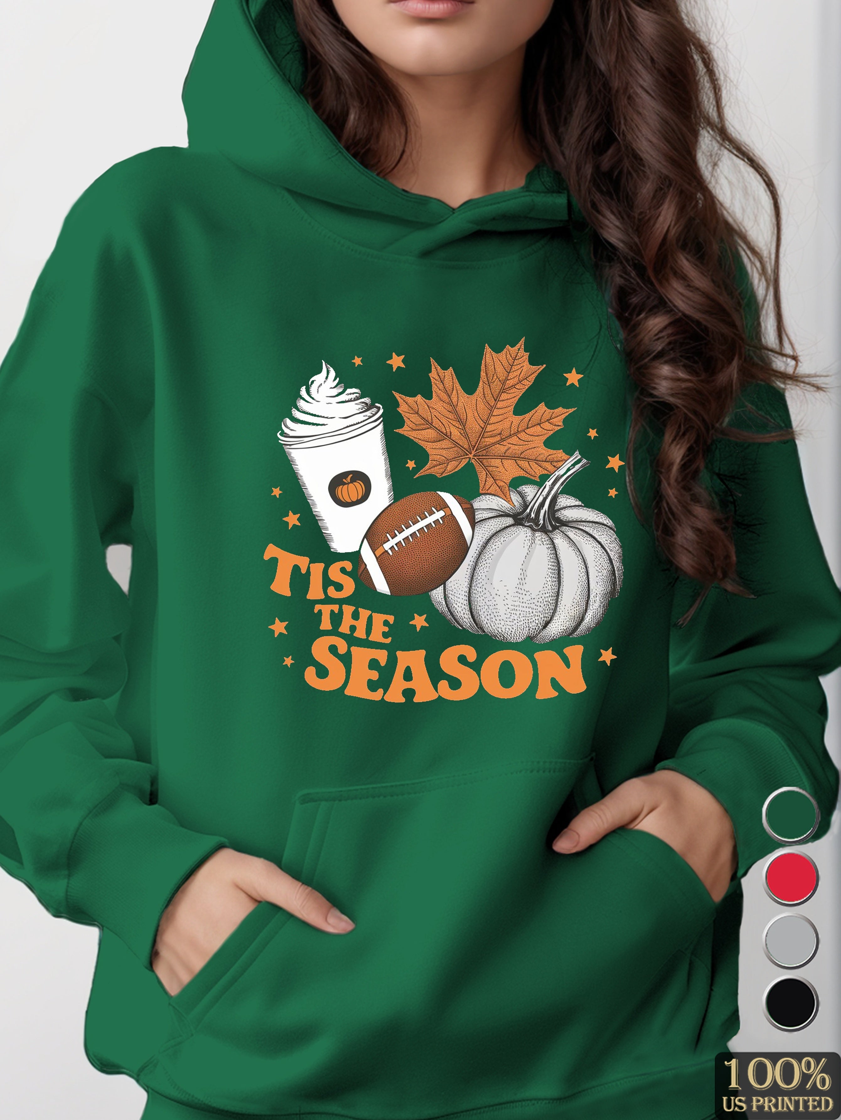 TIS THE SEASON women's hooded sweatshirt